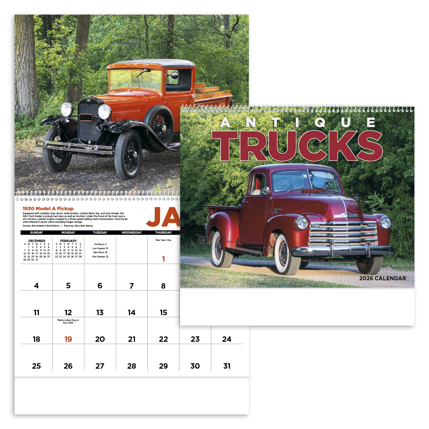 Triumph® Calendars Antique Trucks Calendar 12