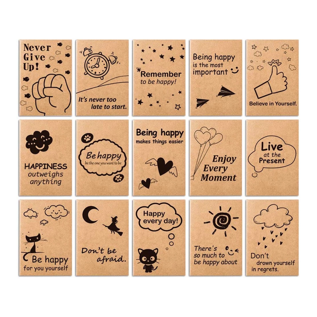 Custom Logo A6 Kraft Paper Cover Small Book 2