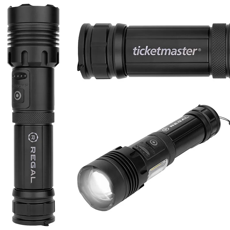 1200LM Metal Flashlight with 2000mAh Rechargeable Battery 2