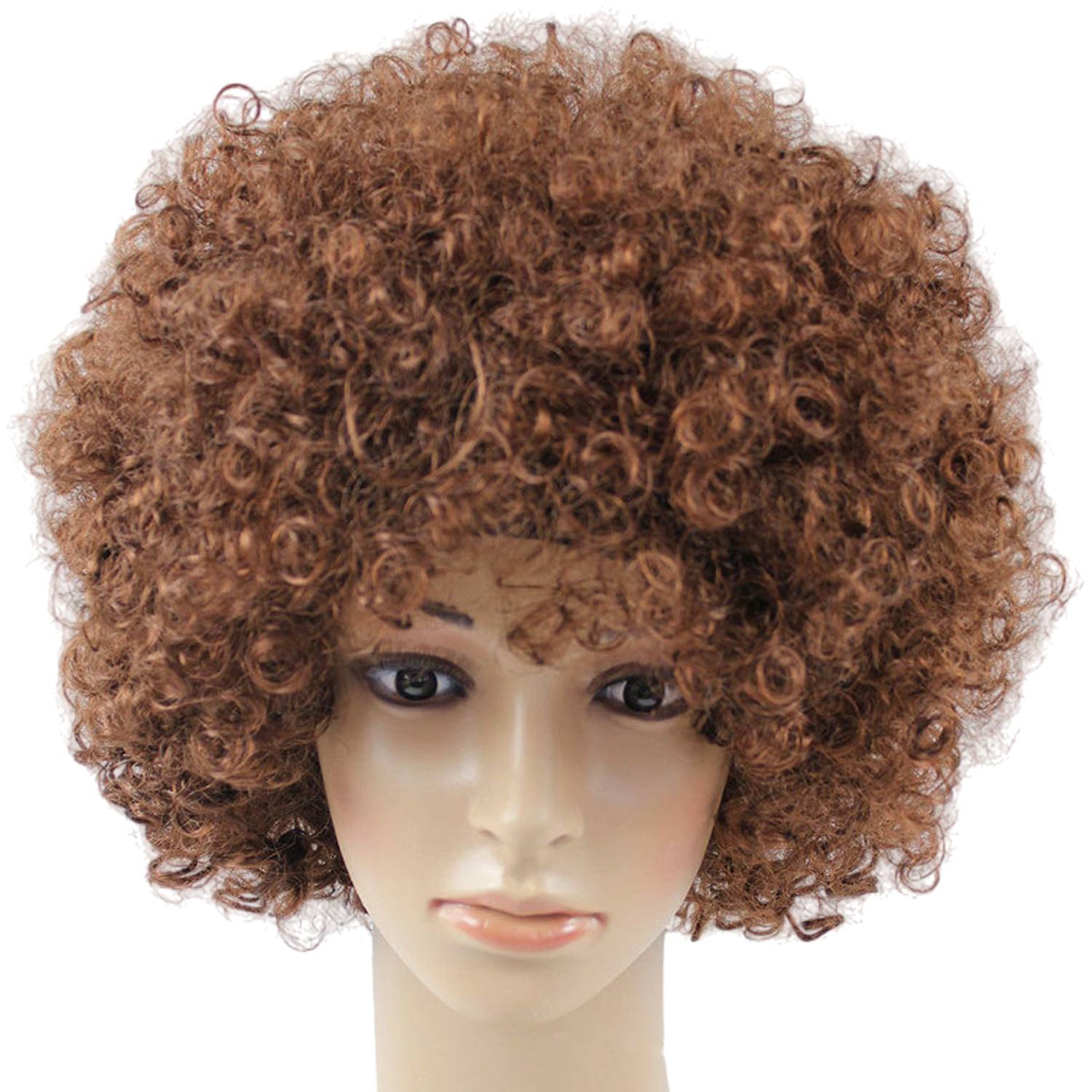 Short Breathable Fluffy Afro Curly Wigs 12