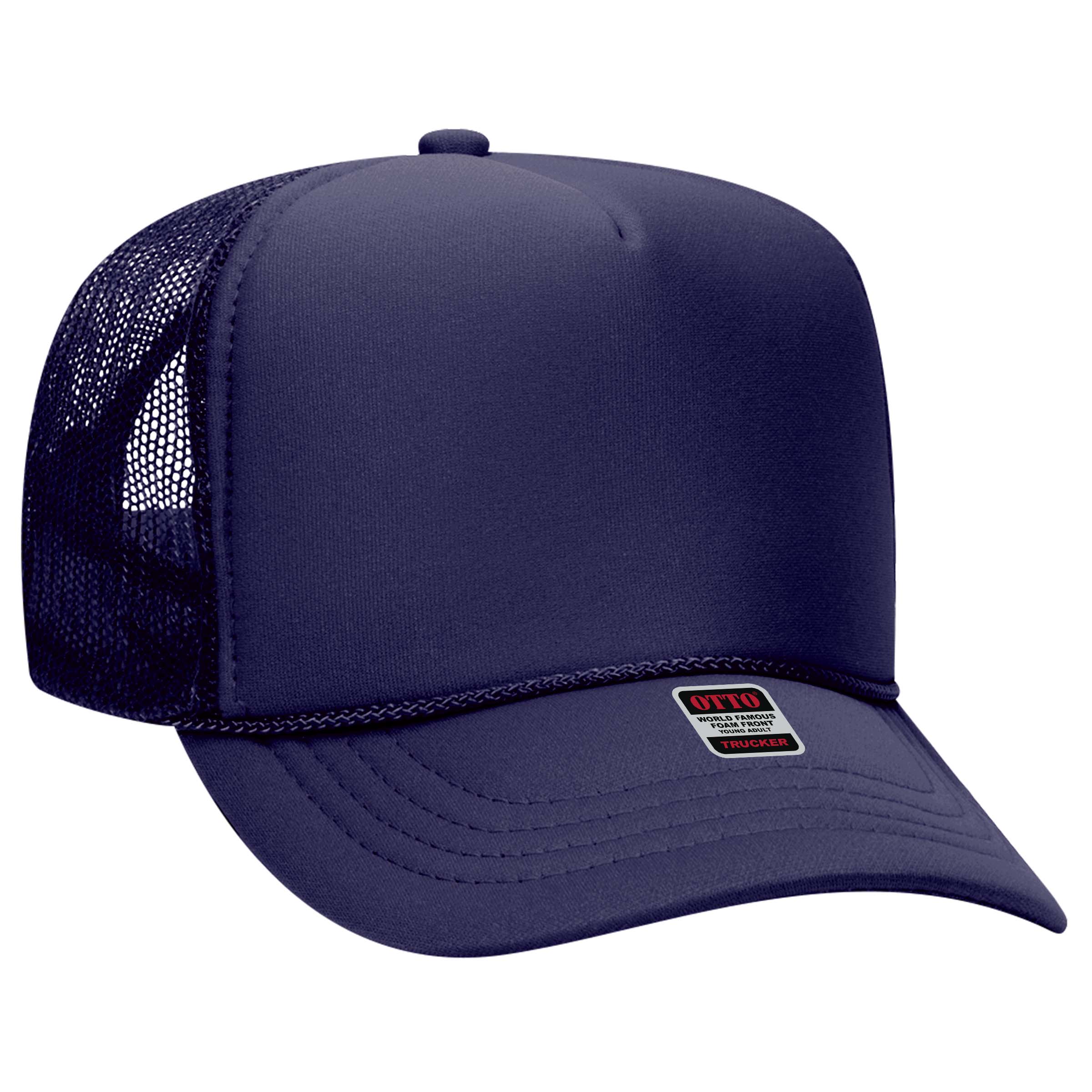 OTTO CAP® 5 Panel High Crown Mesh Back Trucker Hat 75