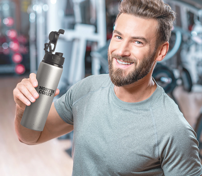 Aluminum Water Bottles, 25 oz., custom water bottle with logo imprint 1