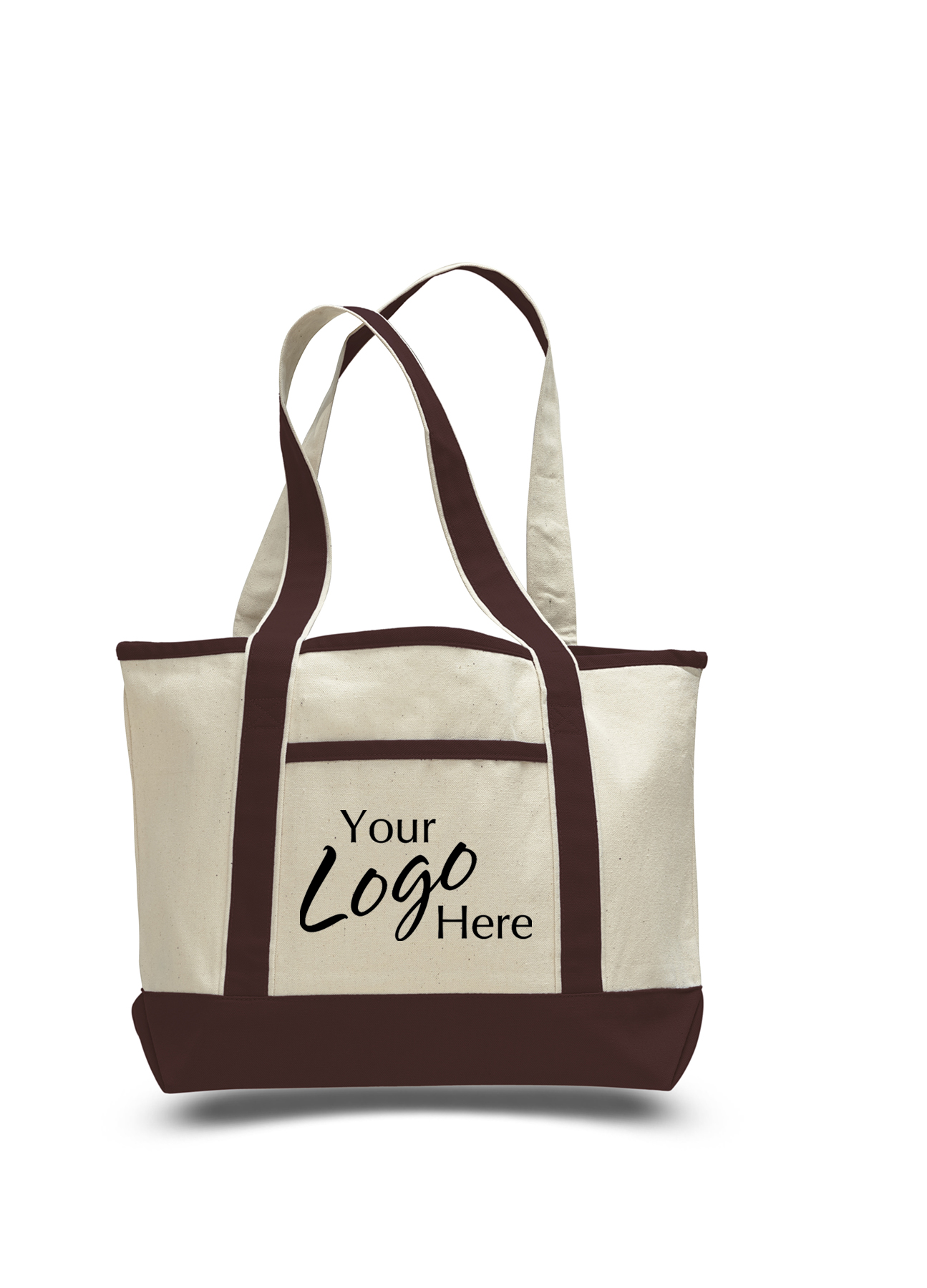 Canvas Small Deluxe Tote Bag 18.5" W x 12" H with 5.5" Gusset 2