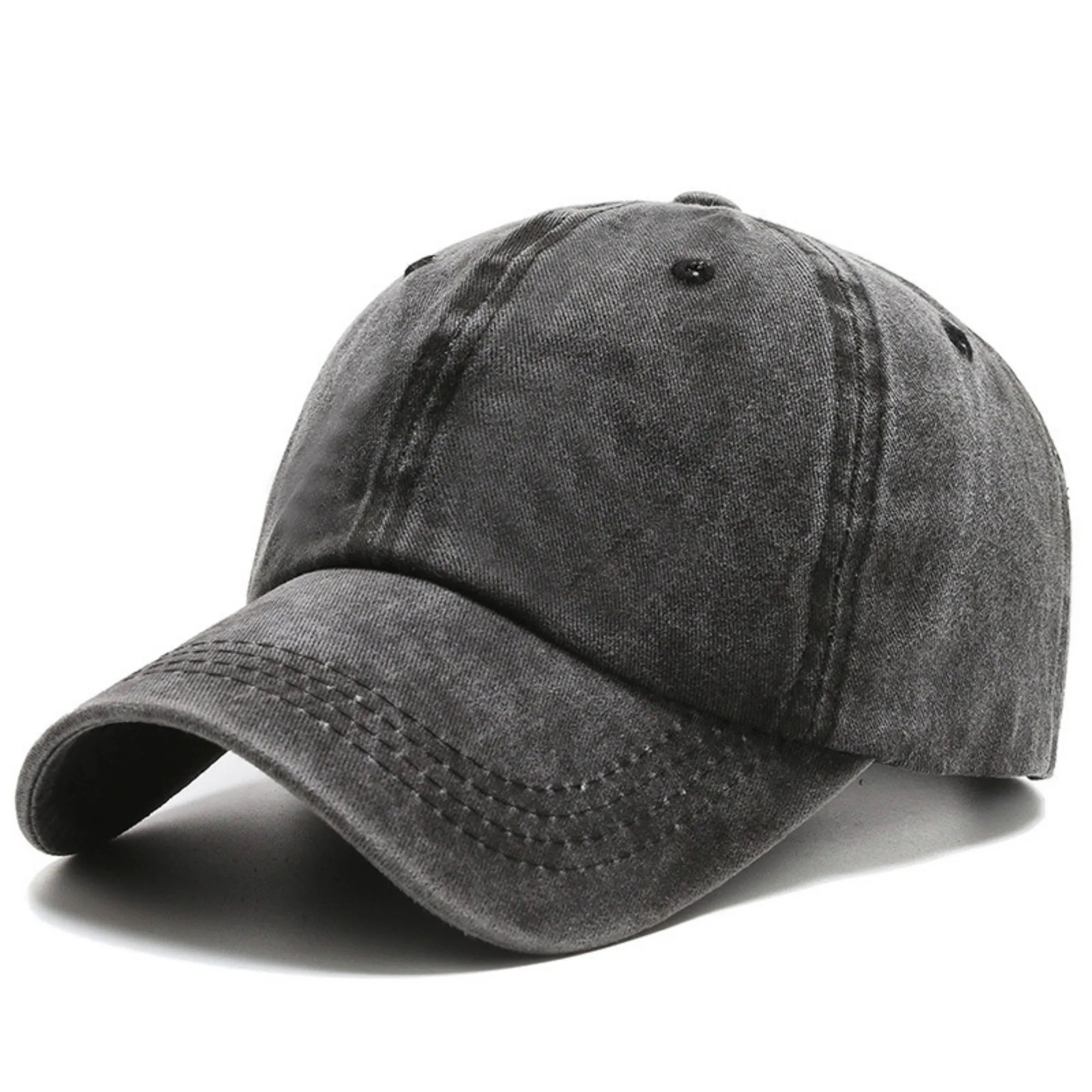 Logoed Vintage 100% Cotton Washed Baseball Cap Adjustable 2