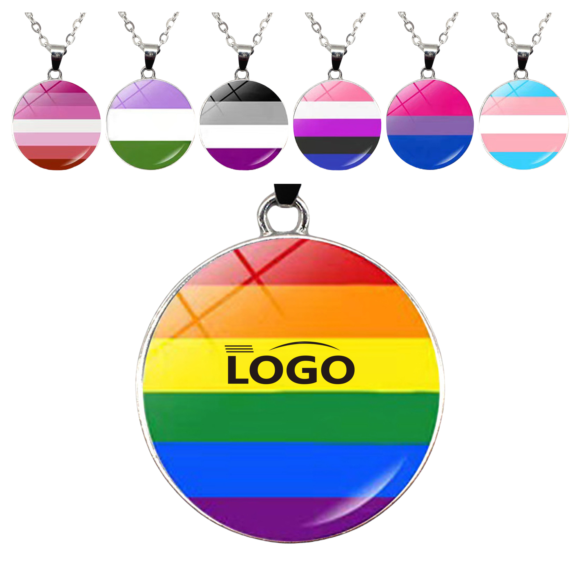 Gay Pride Necklace MOQ20 3