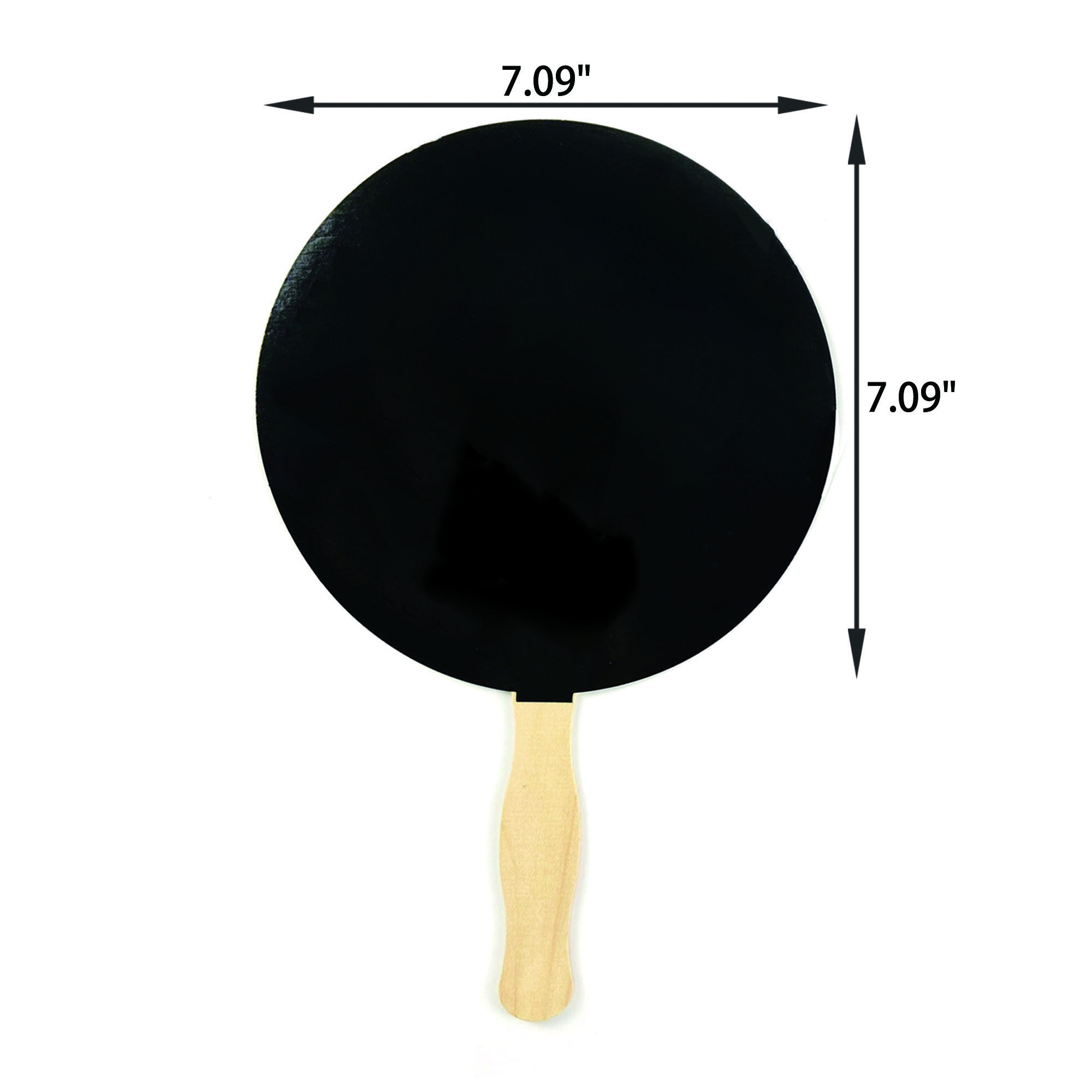 Practical Paper Fan With Wooden Handle Full Color 2