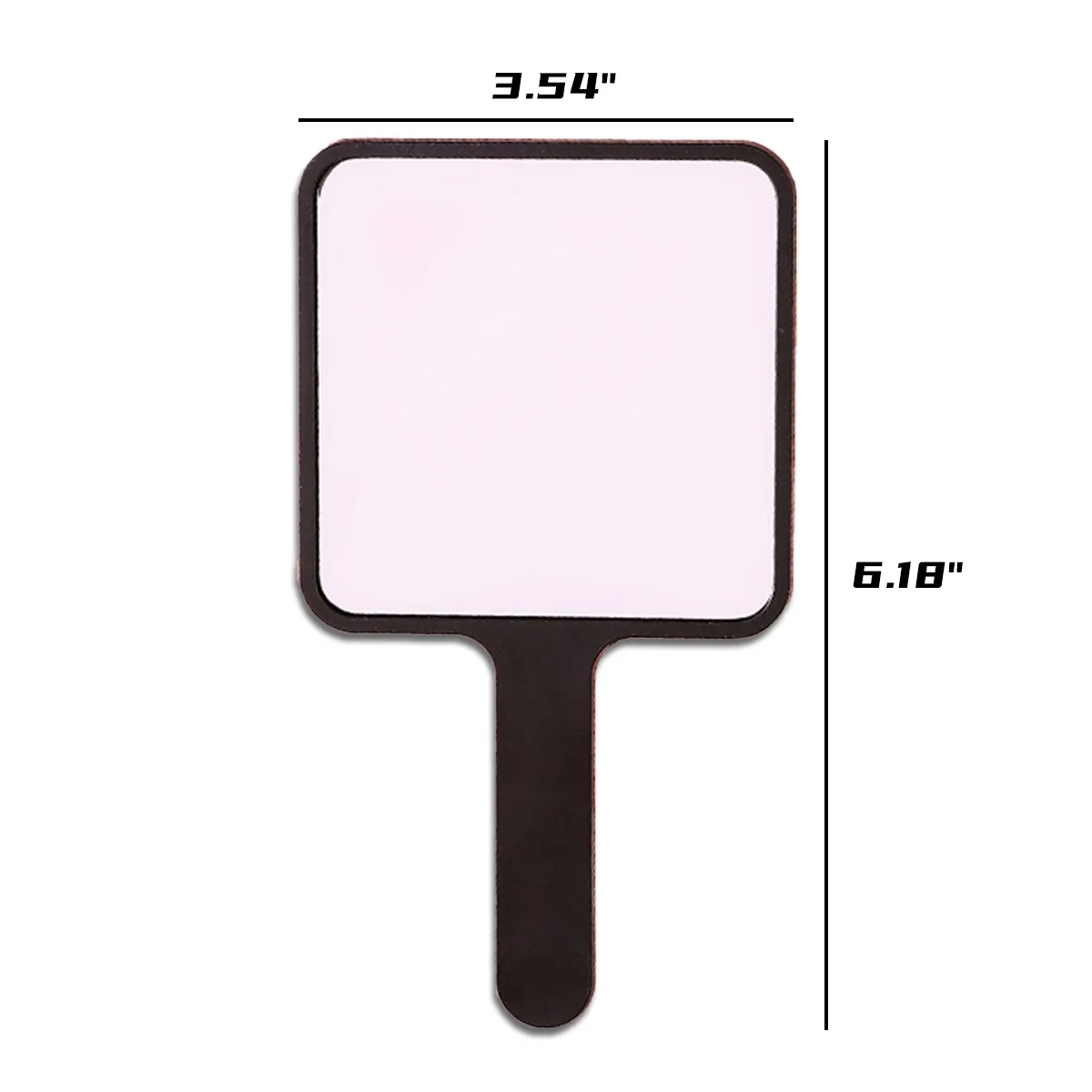 Portable Compact Square Handle Makeup Small Cosmetic Mirror 5