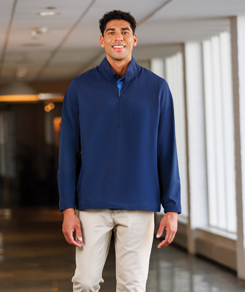 Men's Lexington Stretch Quarter Zip Pullover, custom hoodie or sweatshirt with logo imprint 23