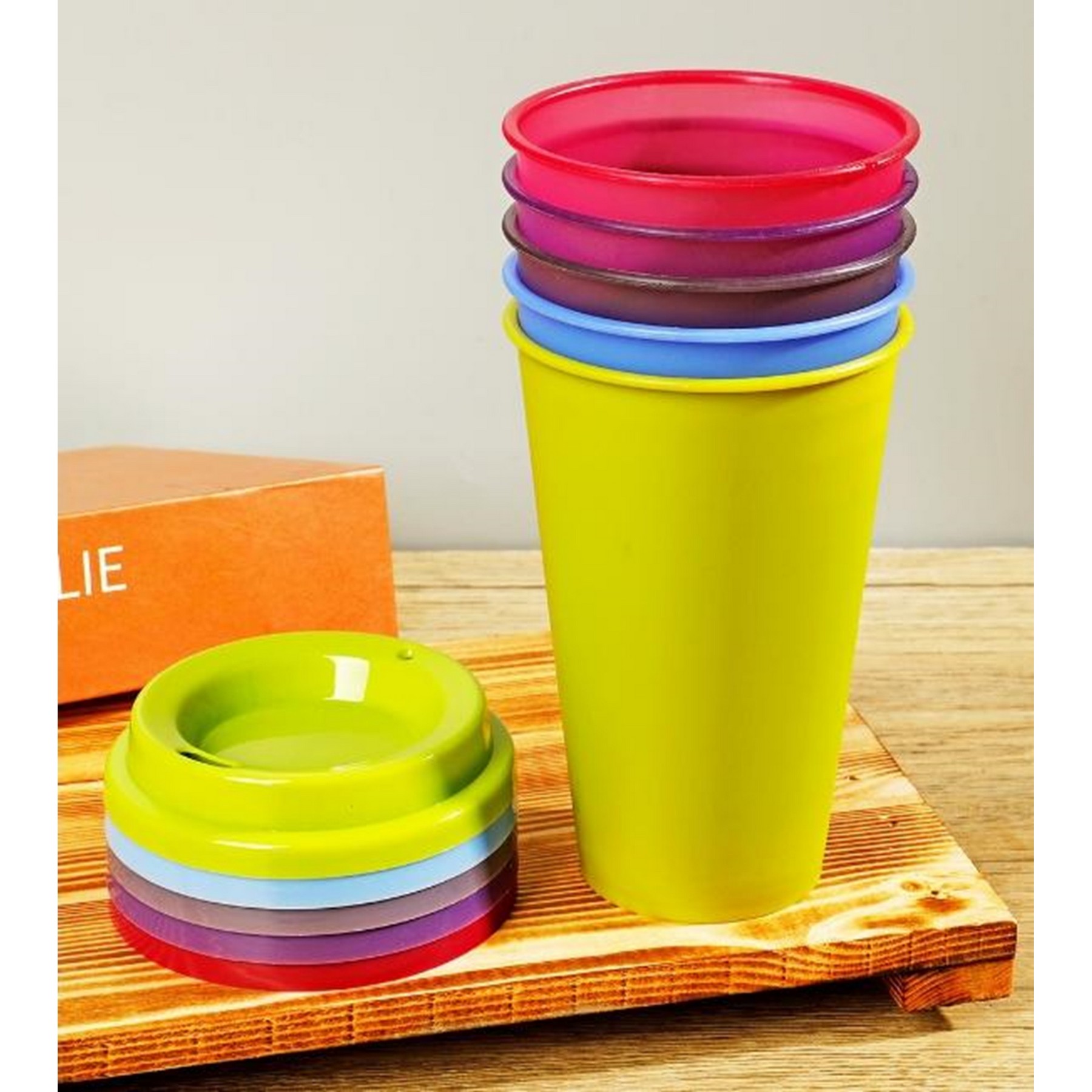 5 Pack Color Changing Cups 17 oz Plastic Cups with Lids 4
