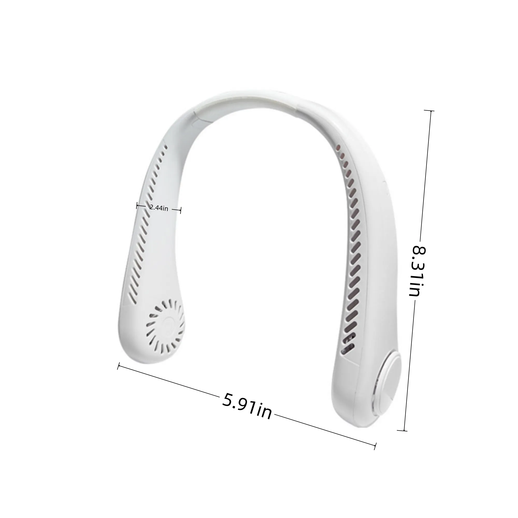 Portable halterneck fan without blades 1