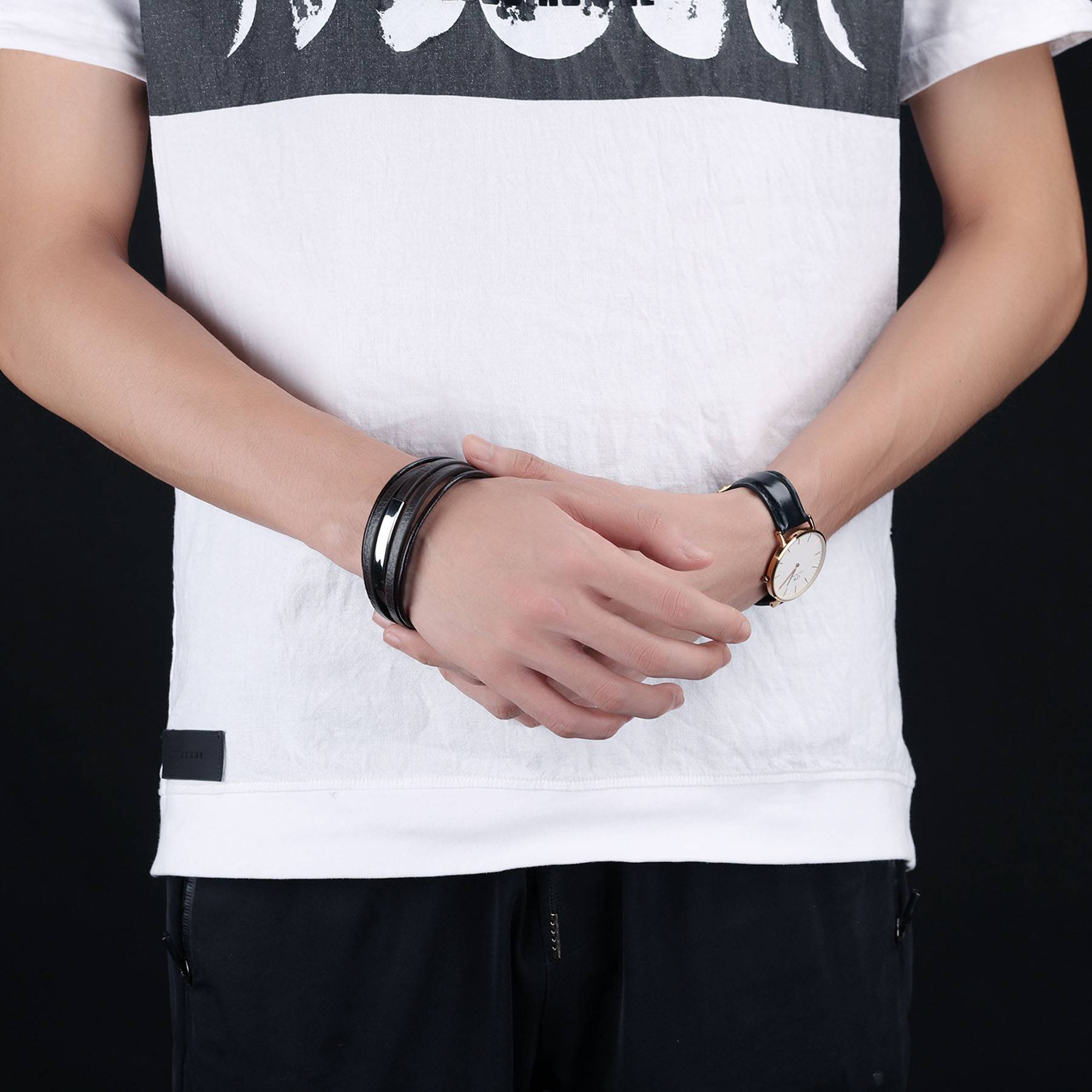 PU multi-layer fashion creative bracelet 7