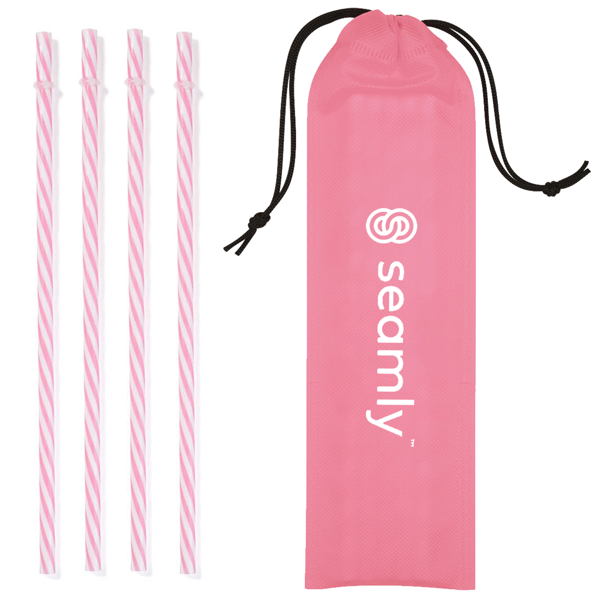 Reusable PP Straw in Drawstring Pouch 2