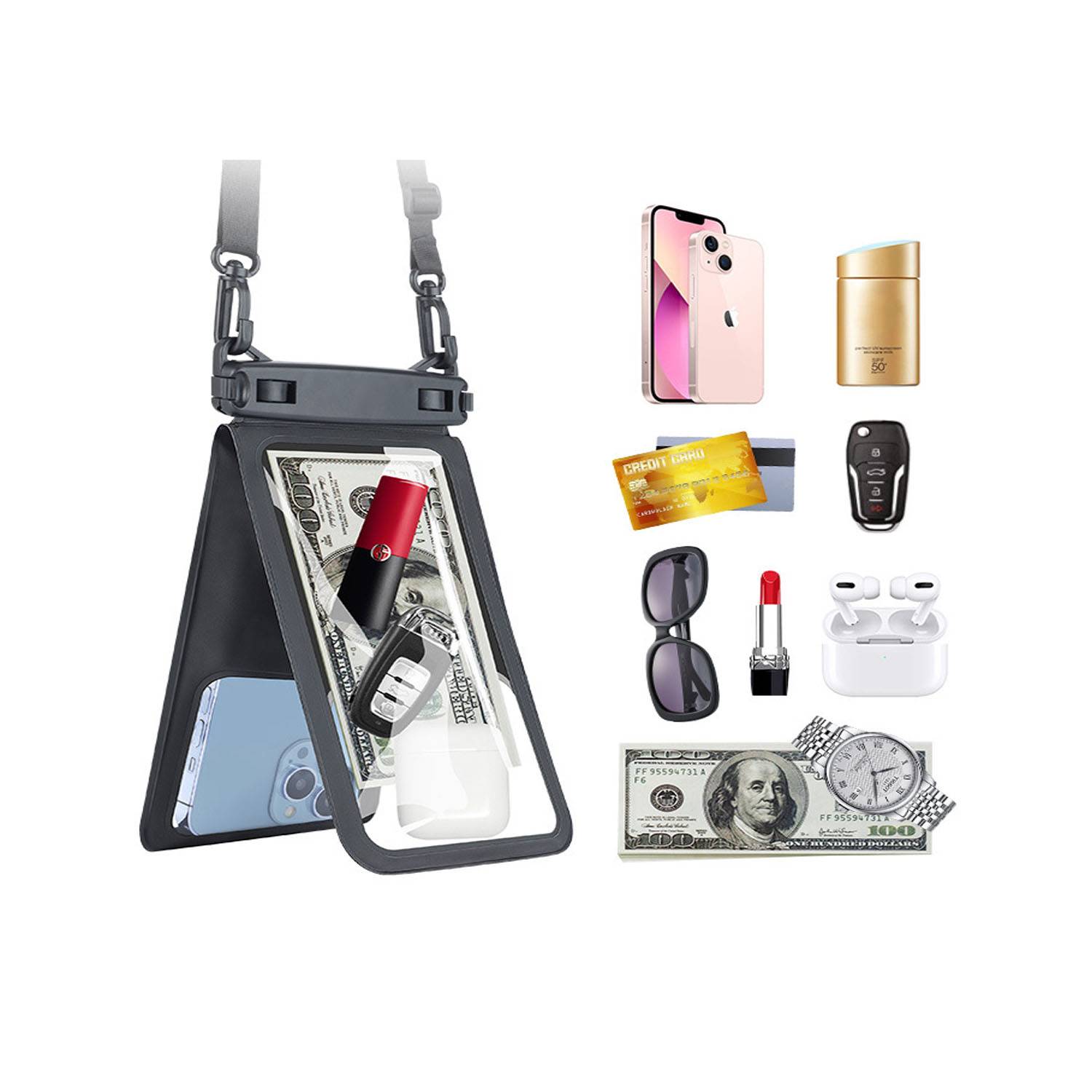 Double Space Waterproof Phone Pouch 4