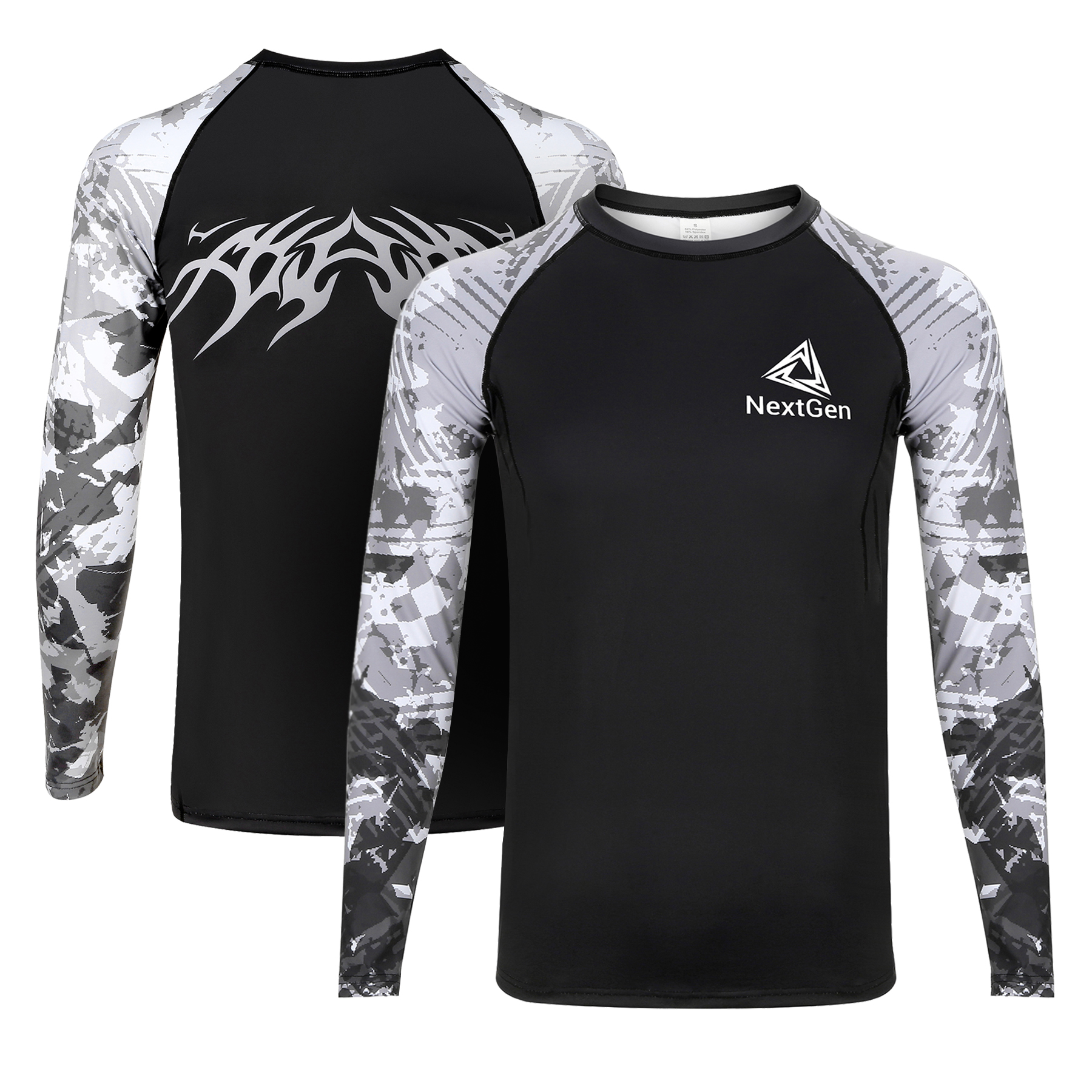 Men's Compression Gym Workout Shirt (Full Color) 2