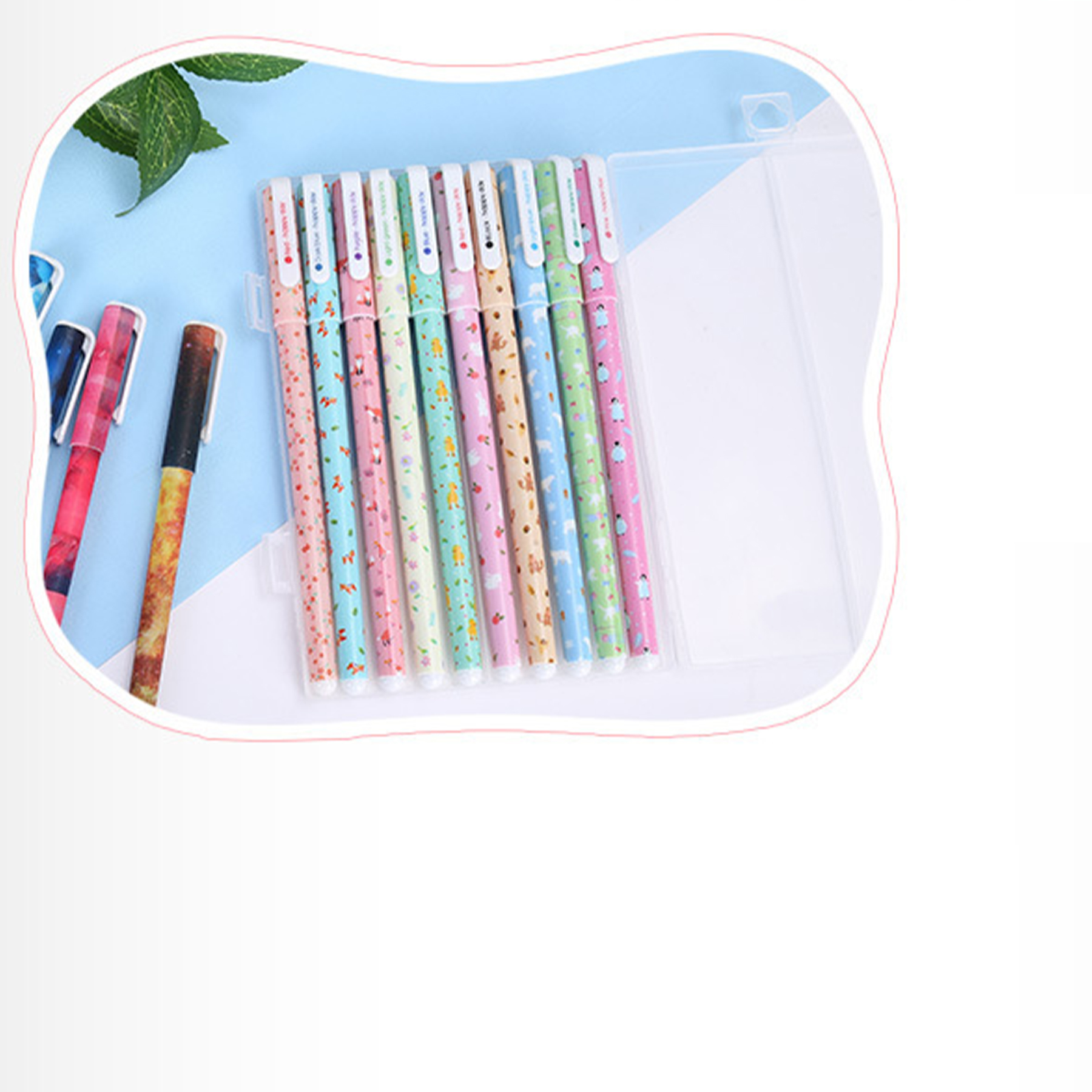 Creative cute little fresh gel pens 10 sets 2