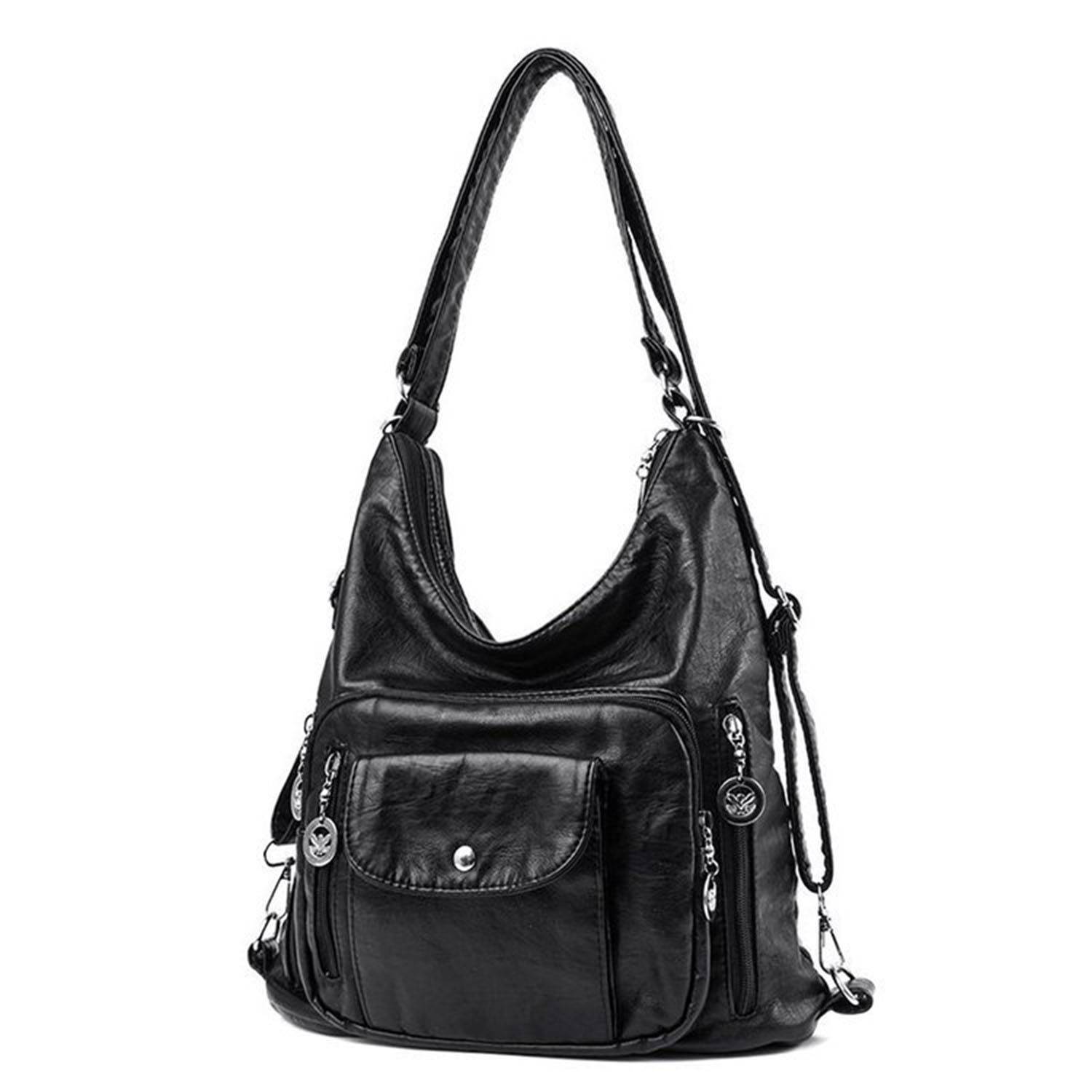 Retro PU Leather Fashion Tote Bag 4
