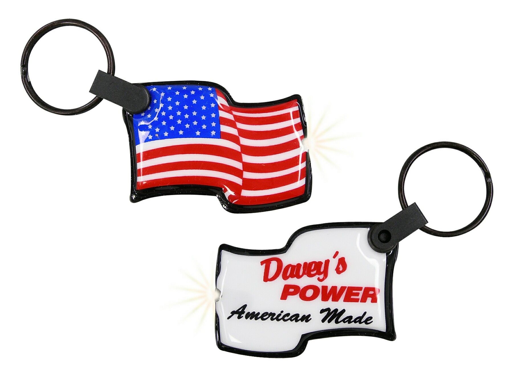 ShapeLights™ Color-A-Shape Key Ring Flashlight (Waving Flag) 3