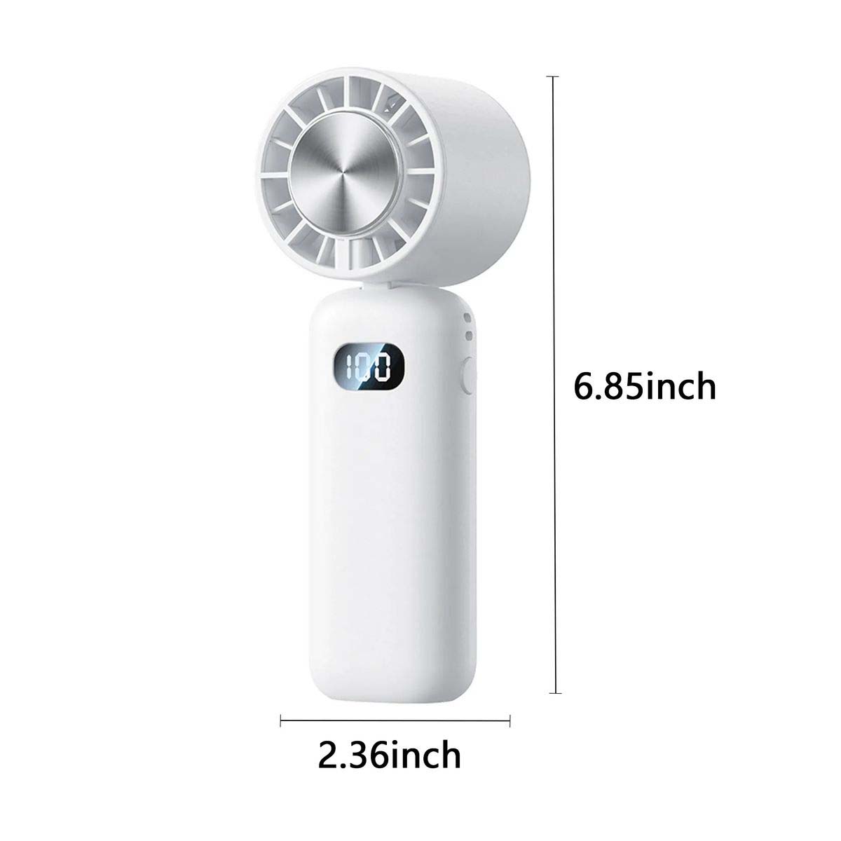 Rechargeable Fan with 4000mAh Battery and 5 Speeds 2
