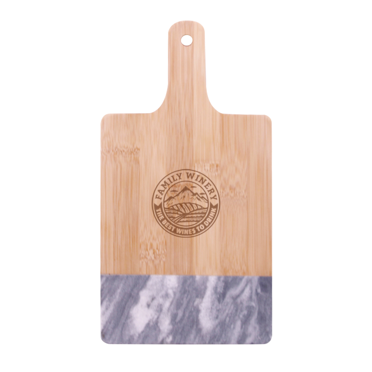 Black Marble & Bamboo Cutting Board 2