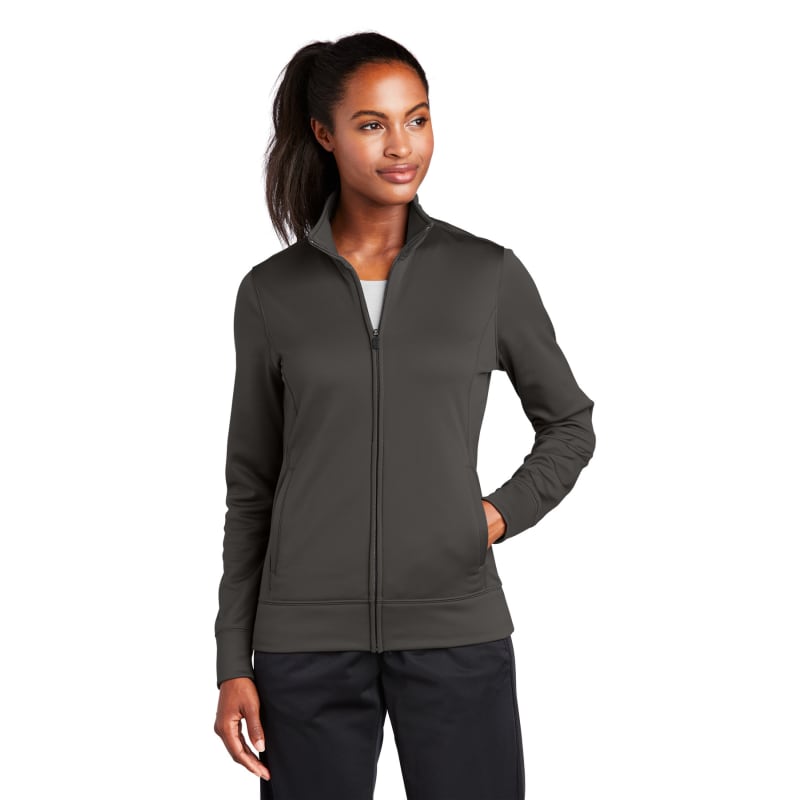 Sport-Tek Women's Sport-Wick Fleece Full-Zip Jacket. 9