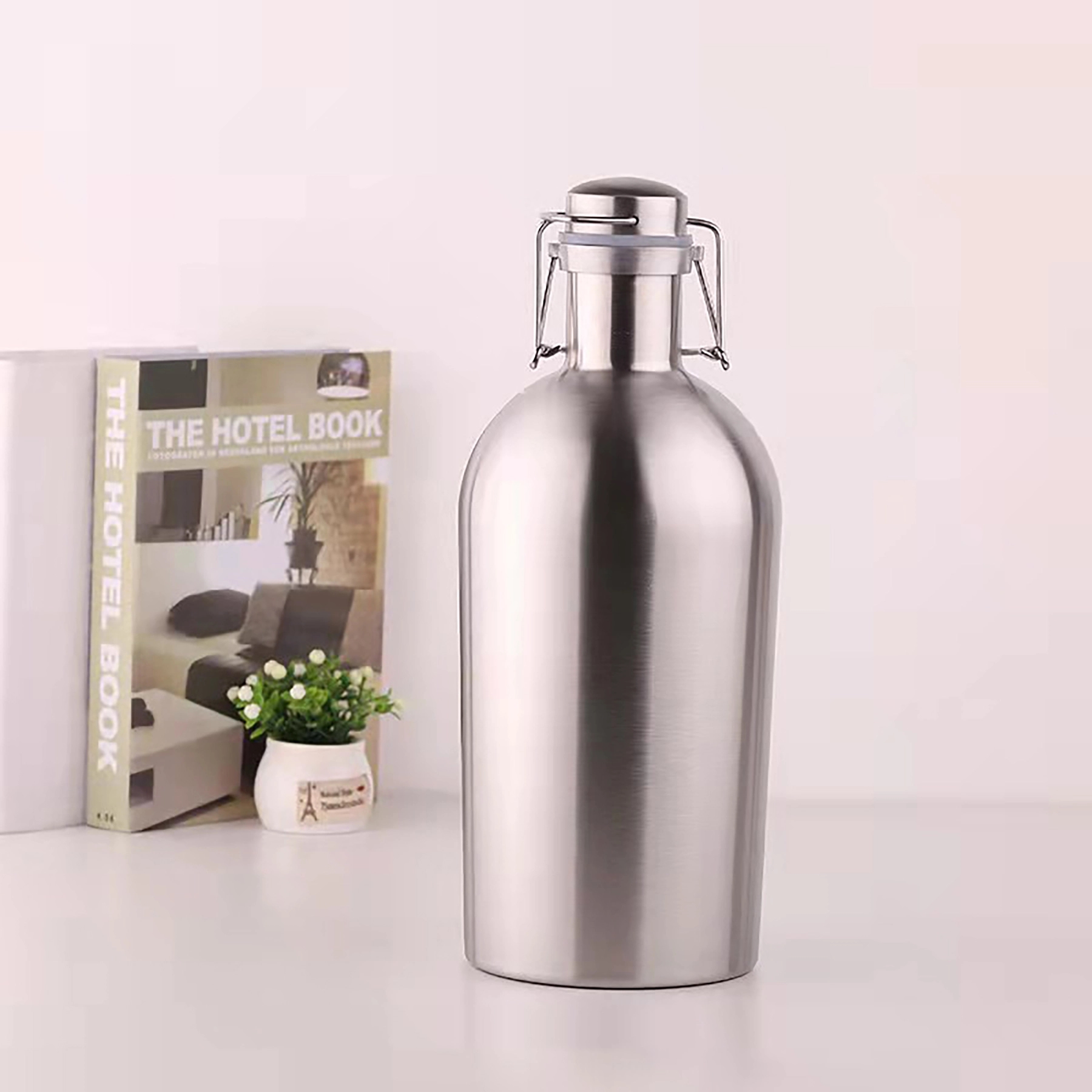 Extra large 67 oz Beer Bottle Insulator for Cold Beverages, custom water bottle with logo imprint 2