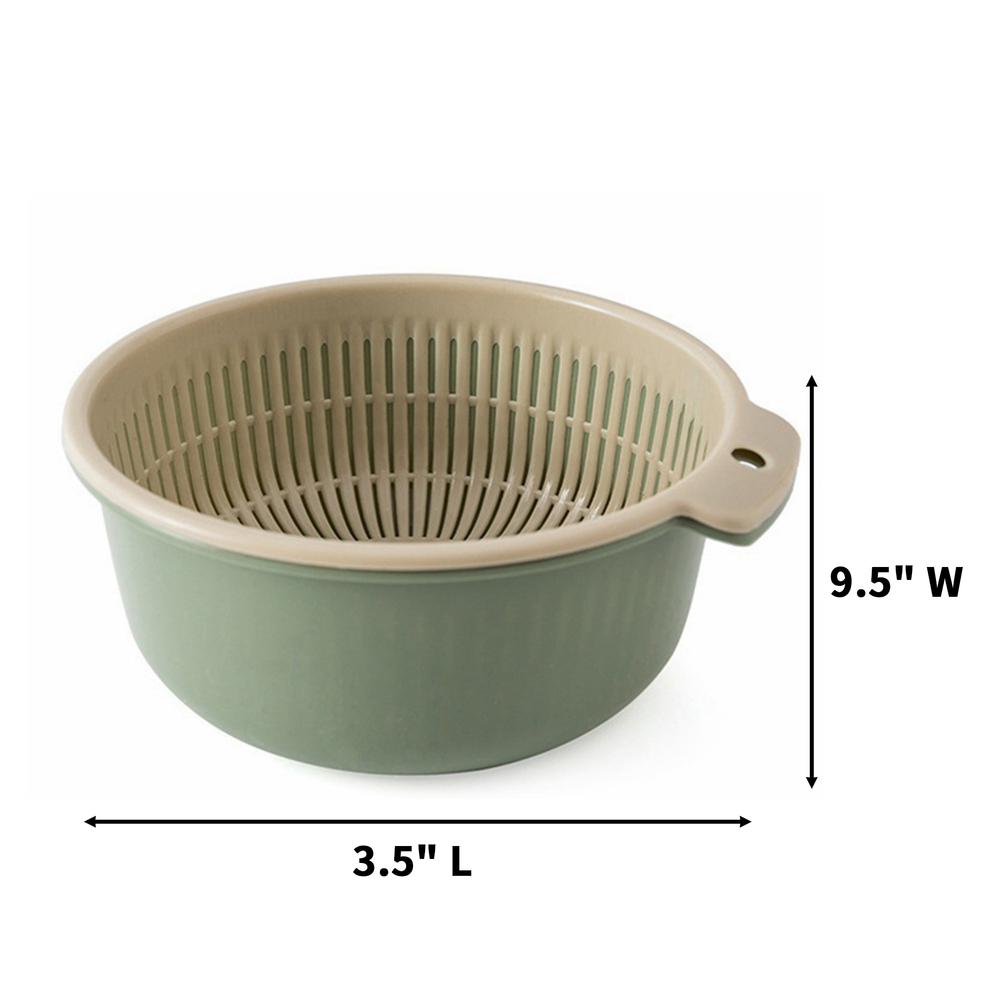 Food Grade PP Two In One Wash Drain Basket 6