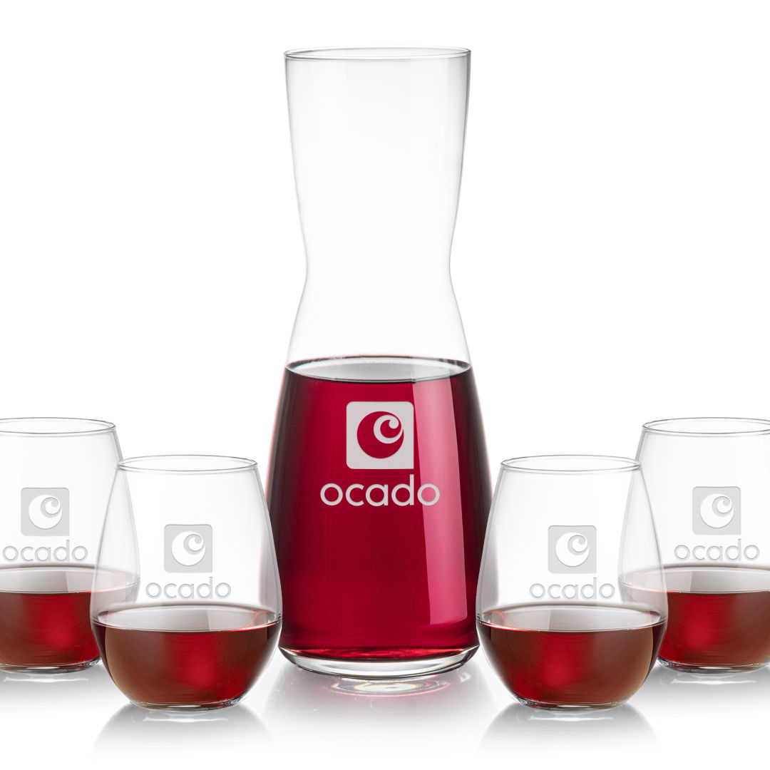 Mason Carafe & Ossington Stemless Wine 6