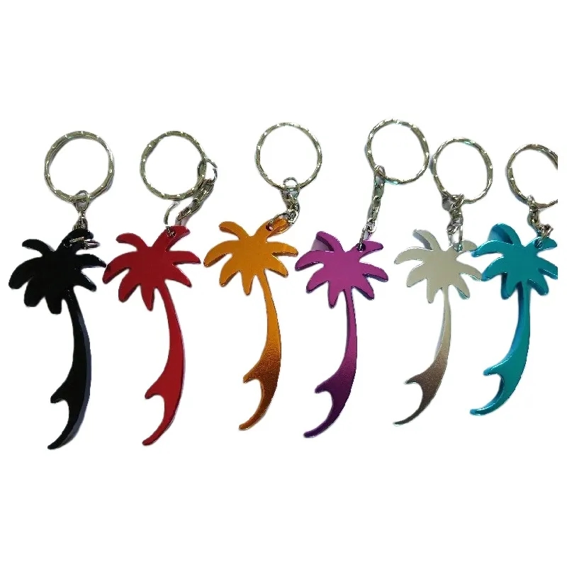 Coconut Tree Metal Bottle Opener Key Chains 7