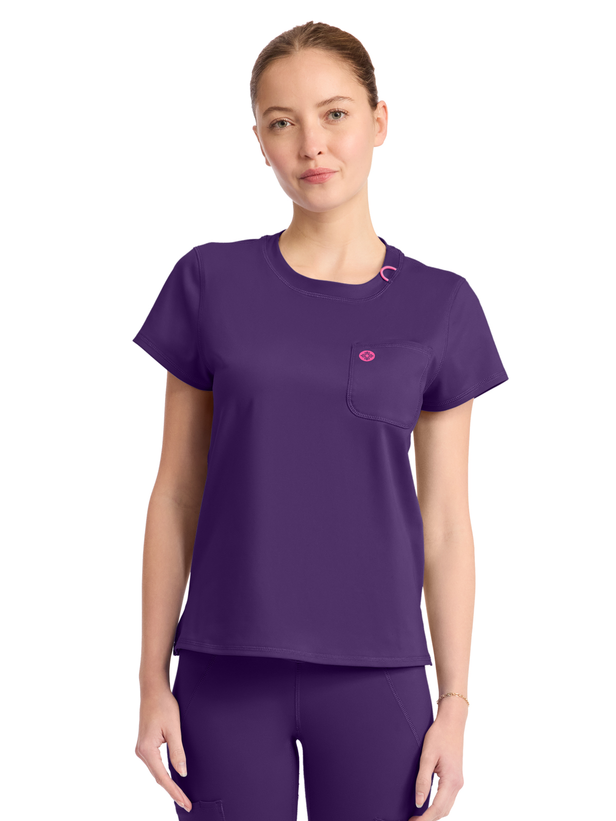 Med Couture - MC AMP KNIT - Women's 2-Pocket Crew Neck Tee 22