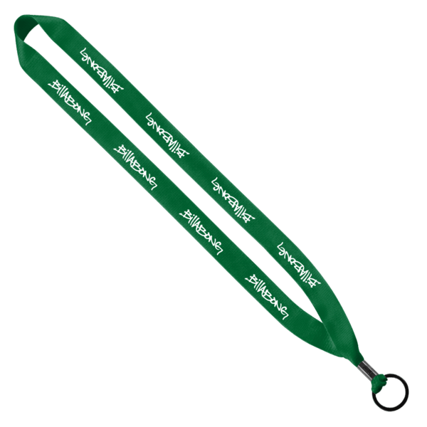 3/4" Polyester Lanyard with Metal Crimp & Split-Ring 16