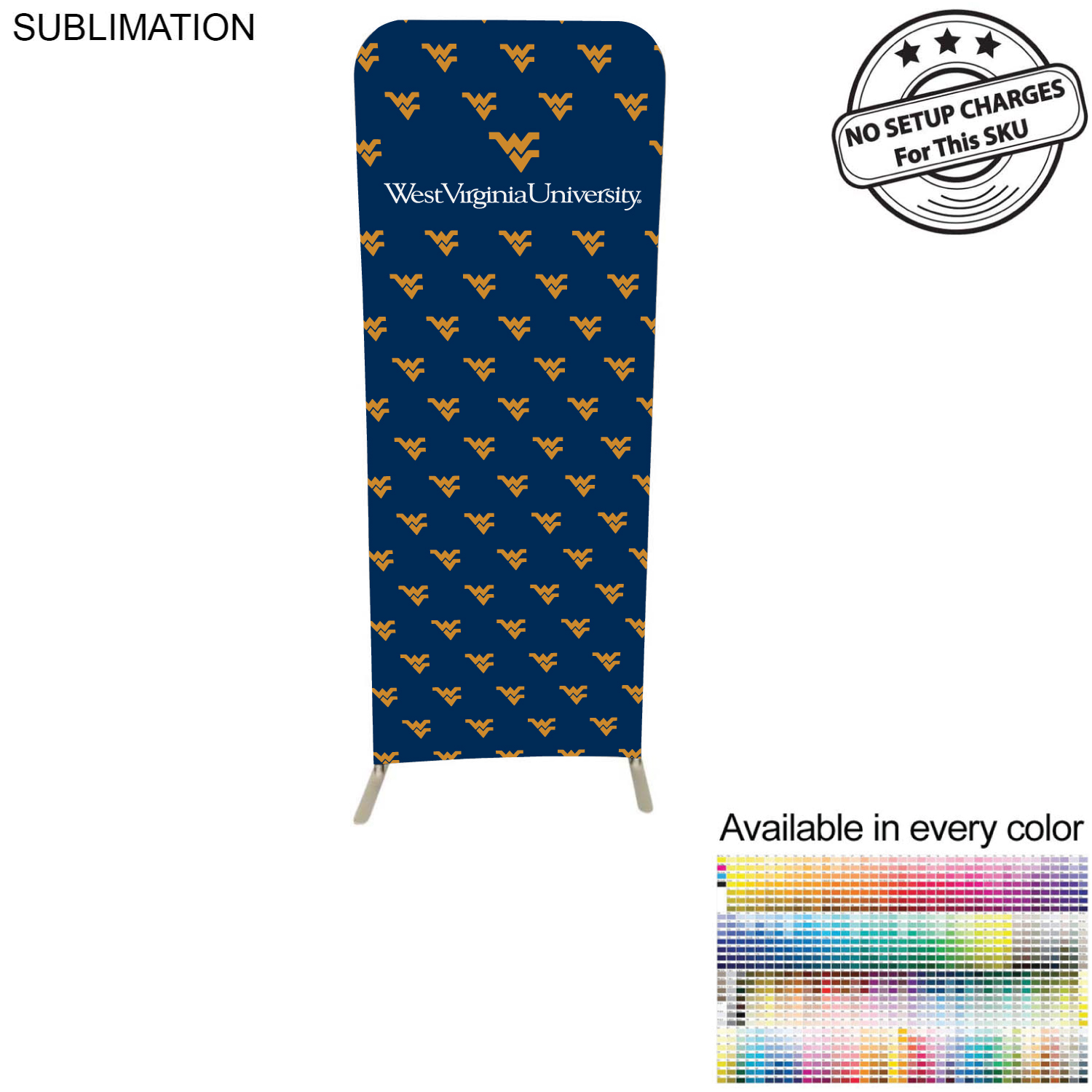 School University 2'W x 78"H EuroFit Tension Fabric Banner Display Kit, Graphics Double Sided 7