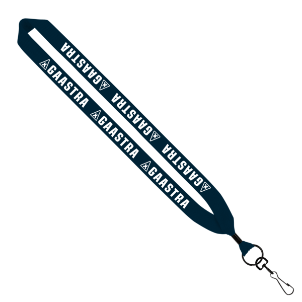 1" Cotton Lanyard with Metal Crimp & Metal Swivel Snap Hook 22