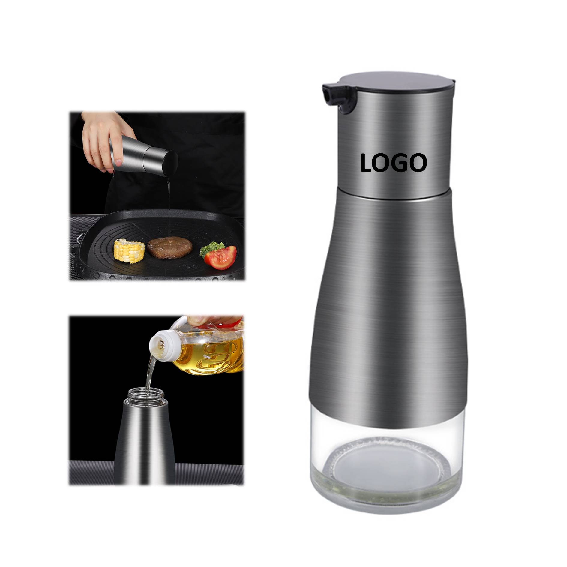 Stainless Steel Oil Dispenser Bottle 4