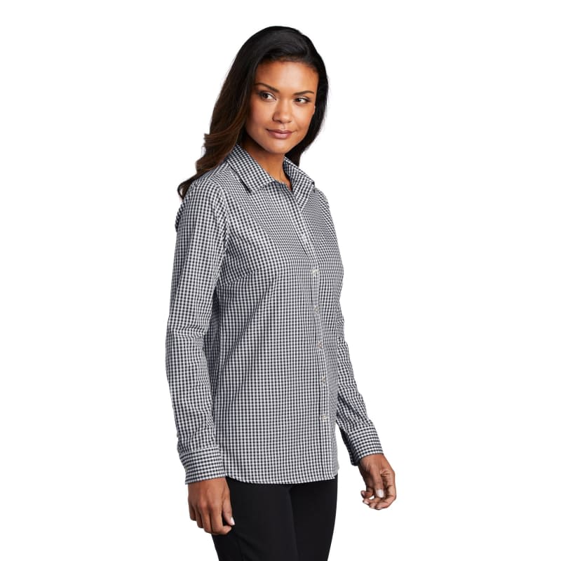 Port Authority Ladies Broadcloth Gingham Easy Care Shirt 4