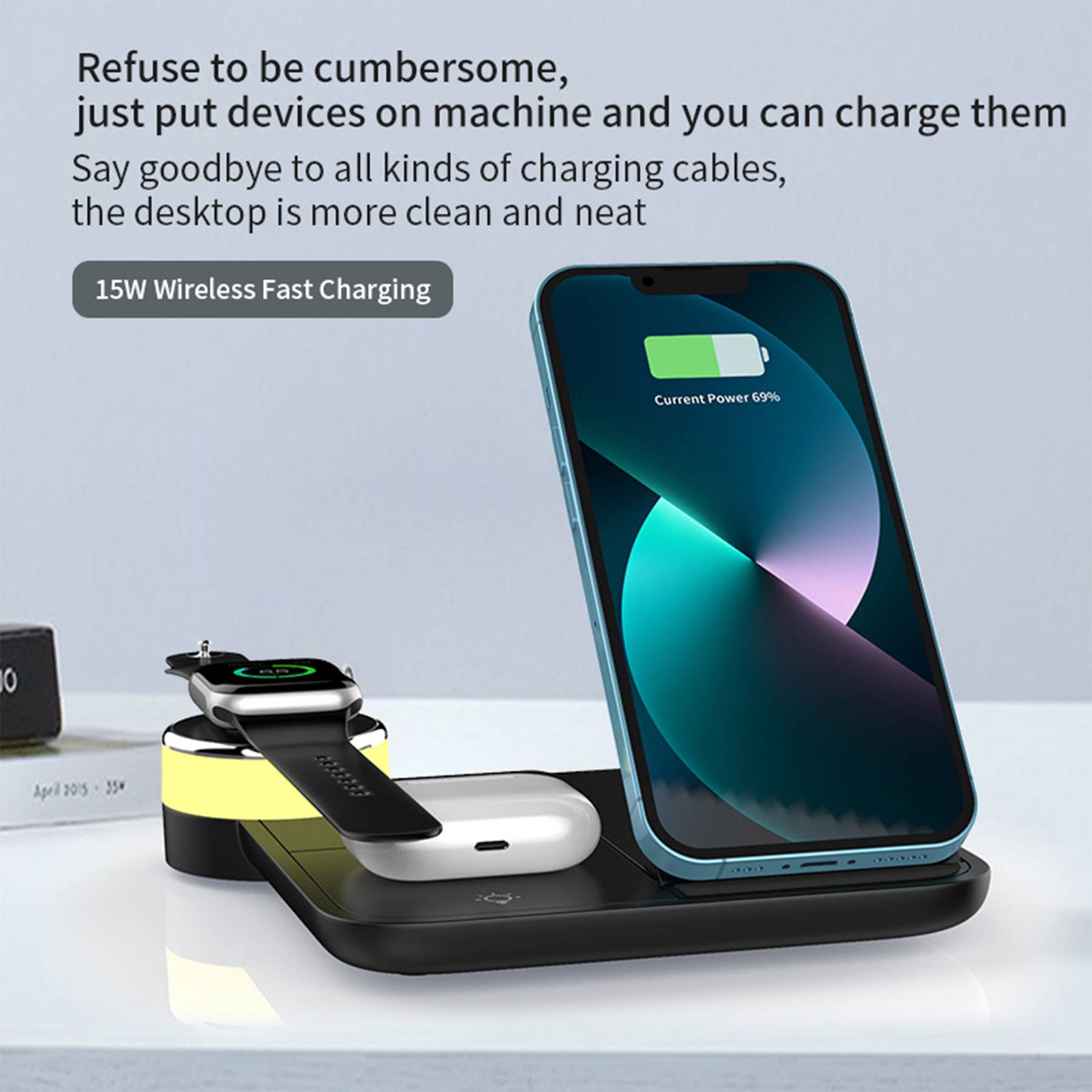 4-in-1 mobile phone wireless charger 4