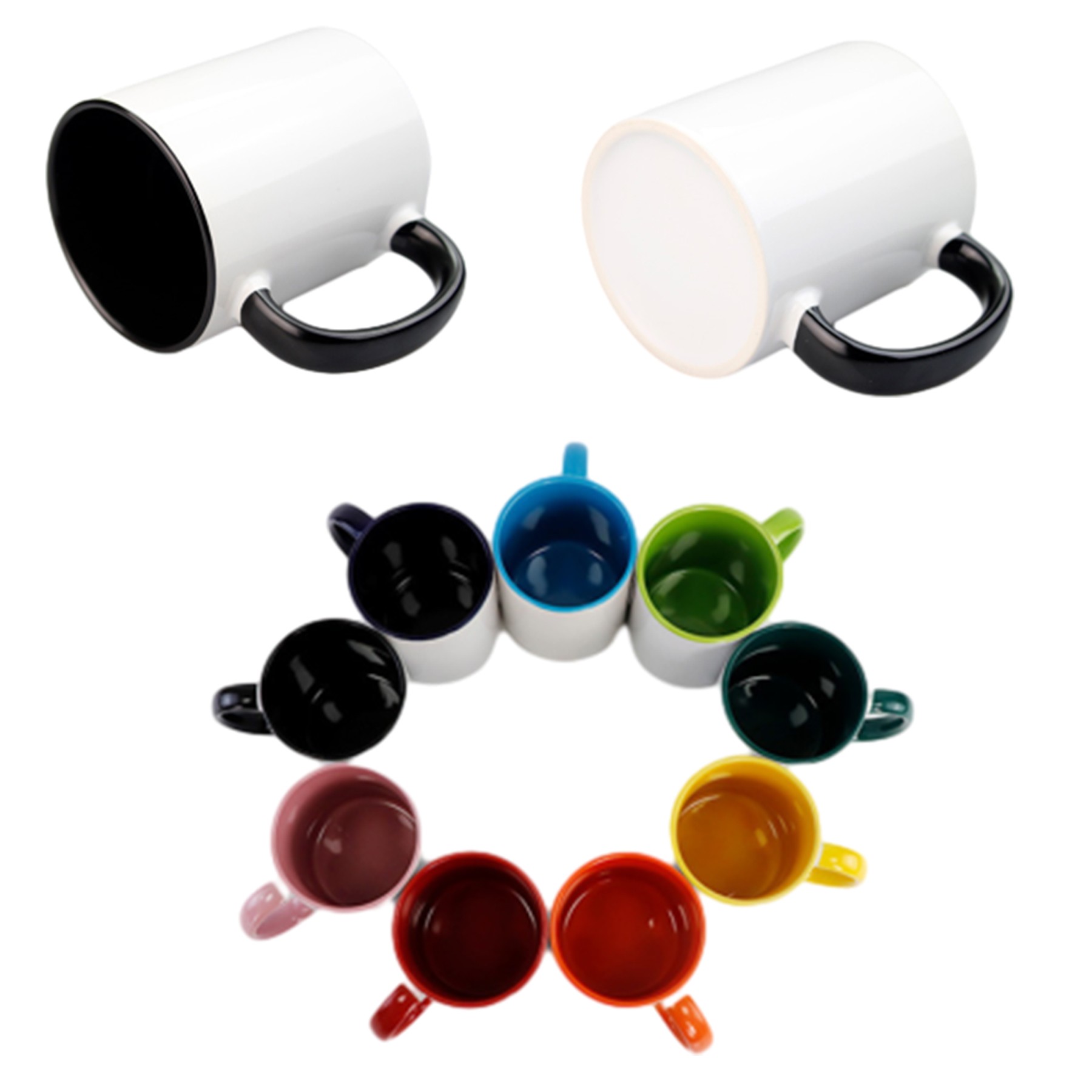 11 Oz Colour Coated Mug 2