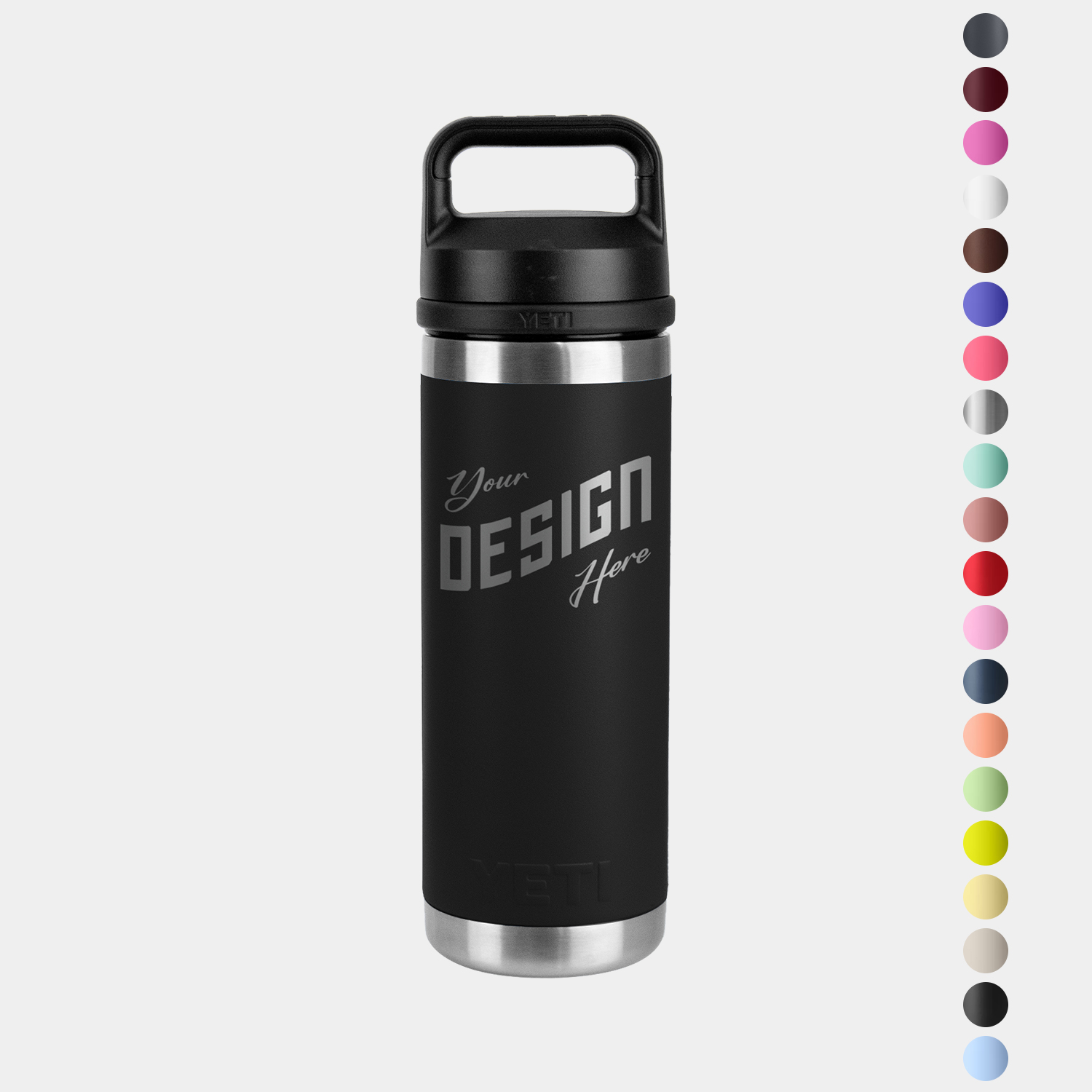 18 Oz YETI® Stainless Steel Insulated Water Bottle w/ Chug Cap 1