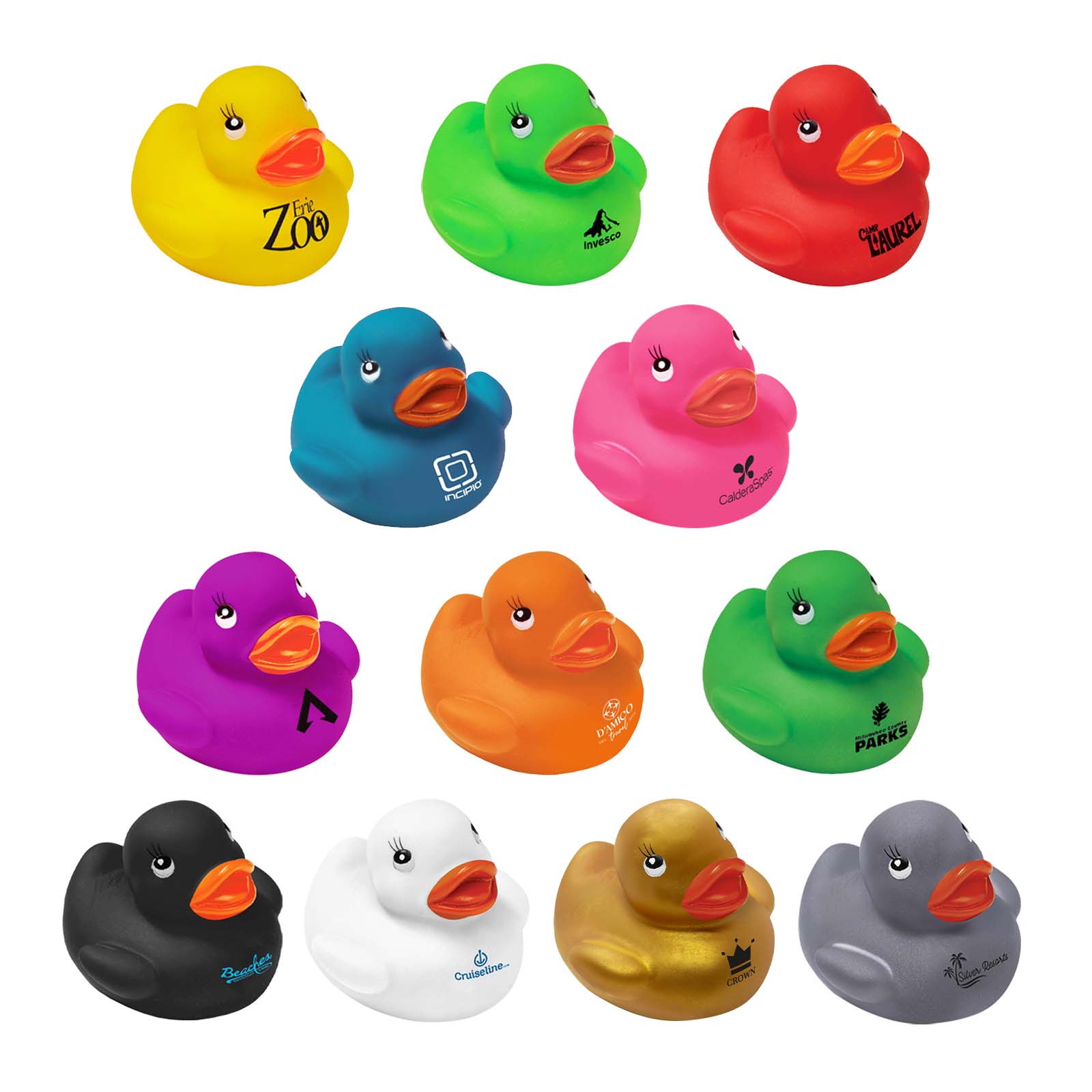 2" Colorful Rubber Ducks 20