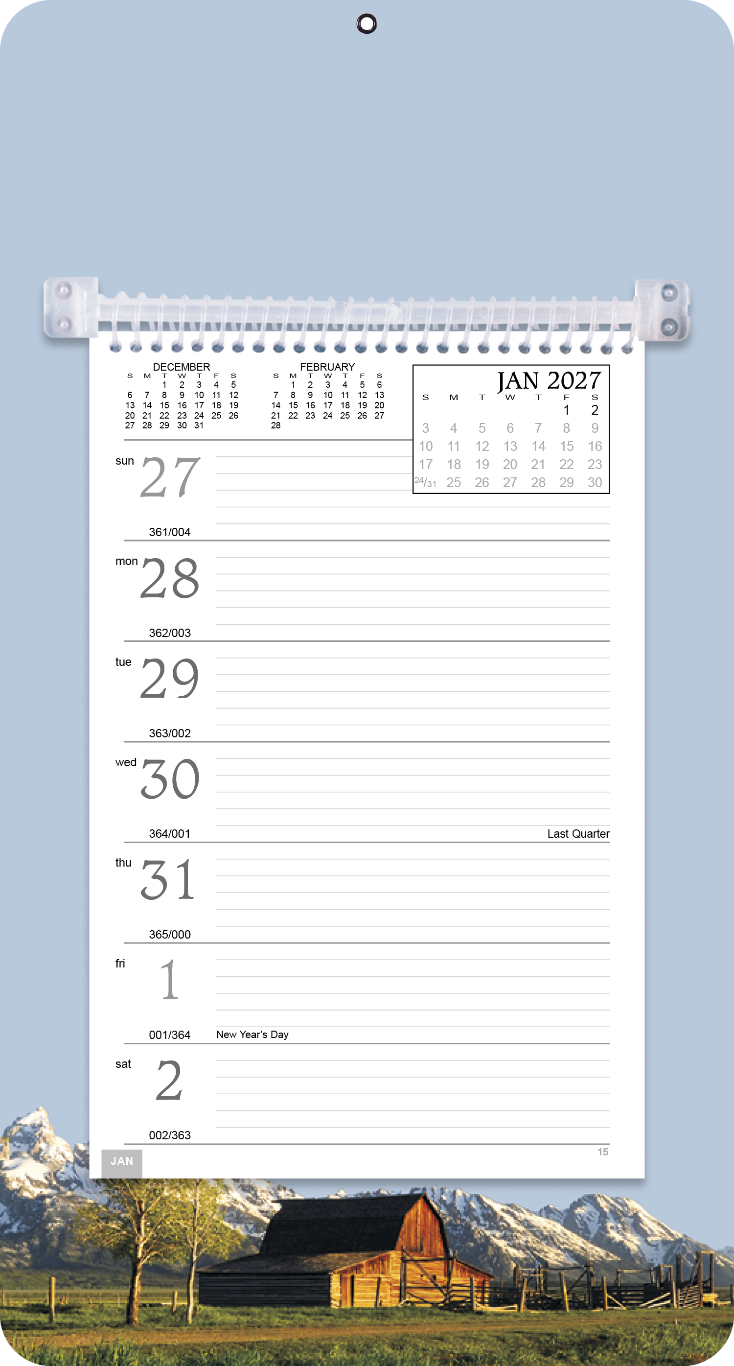 Triumph® Calendars Full-Color Weekly Memo Calendar 56