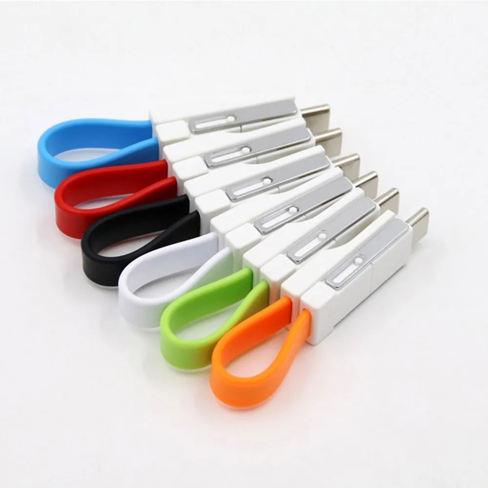 Lightning Cable Keychain 3in1 Short Fast Charging Cord 6