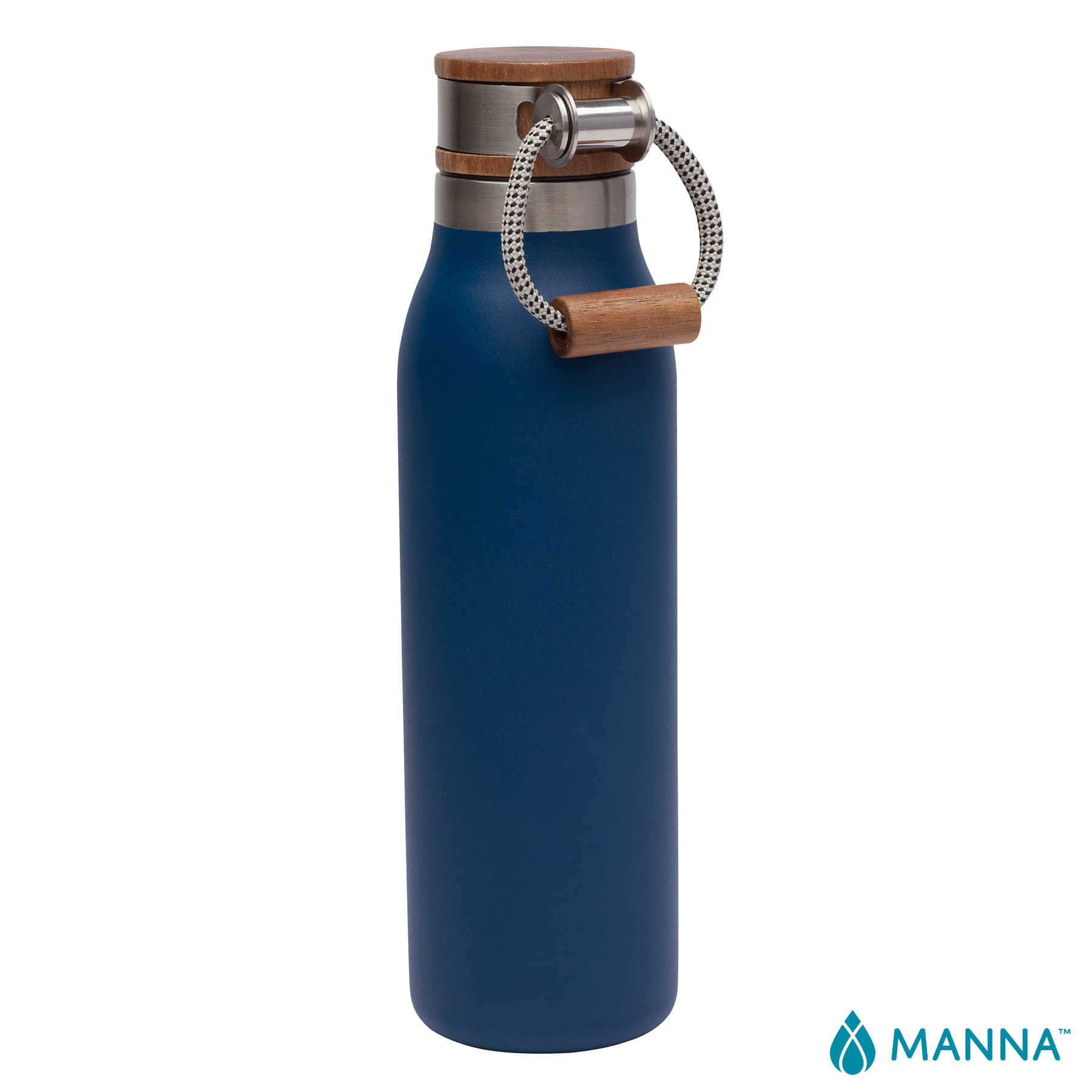 Manna™ 18 oz. Ascend Stainless Steel Water Bottle w/ Acacia Lid 24
