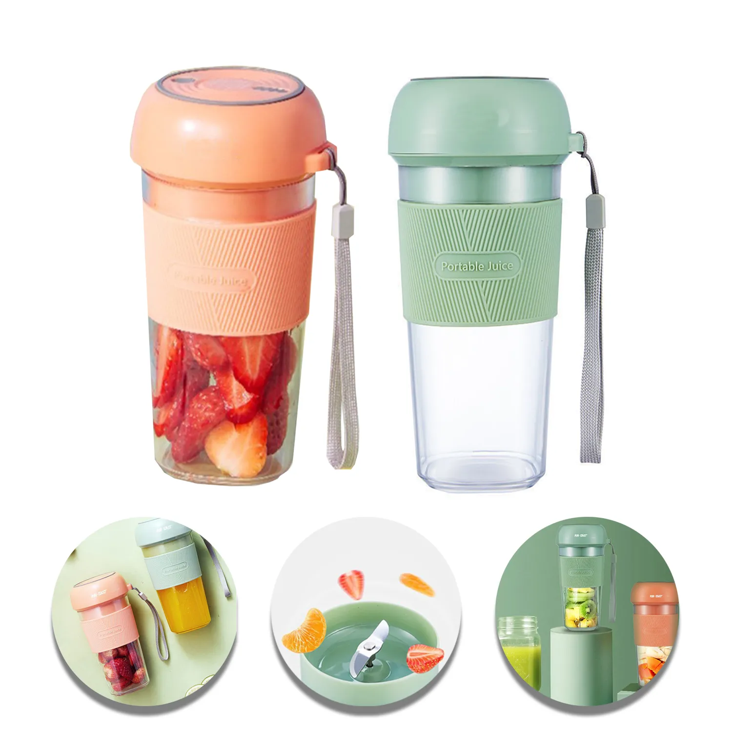 300ML Electric USB Juicer Blender Cup 2