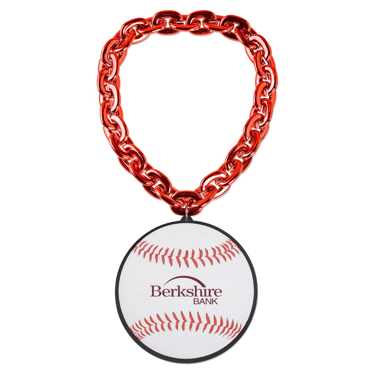 Baseball EVA Medallion with Jumbo Chain