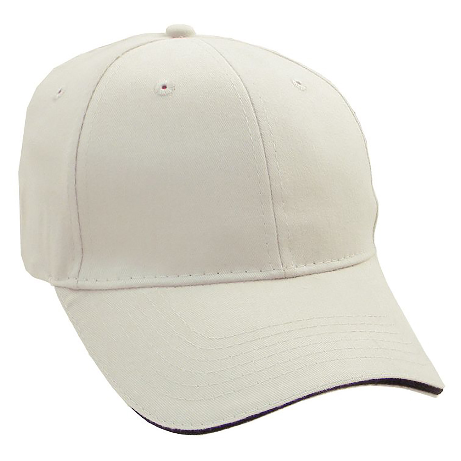 Brushed Cotton Twill Cap w/Sandwich Bill 23