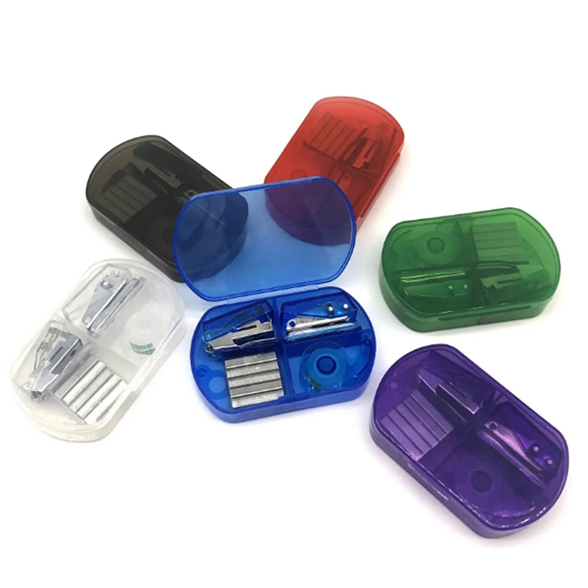 Basics Office Supplies Desk Accessories Kit Stapler Set Tape 3