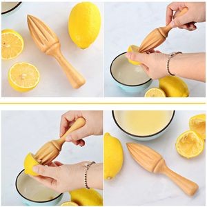 Wood Lime Lemon Juice Squeezer 4