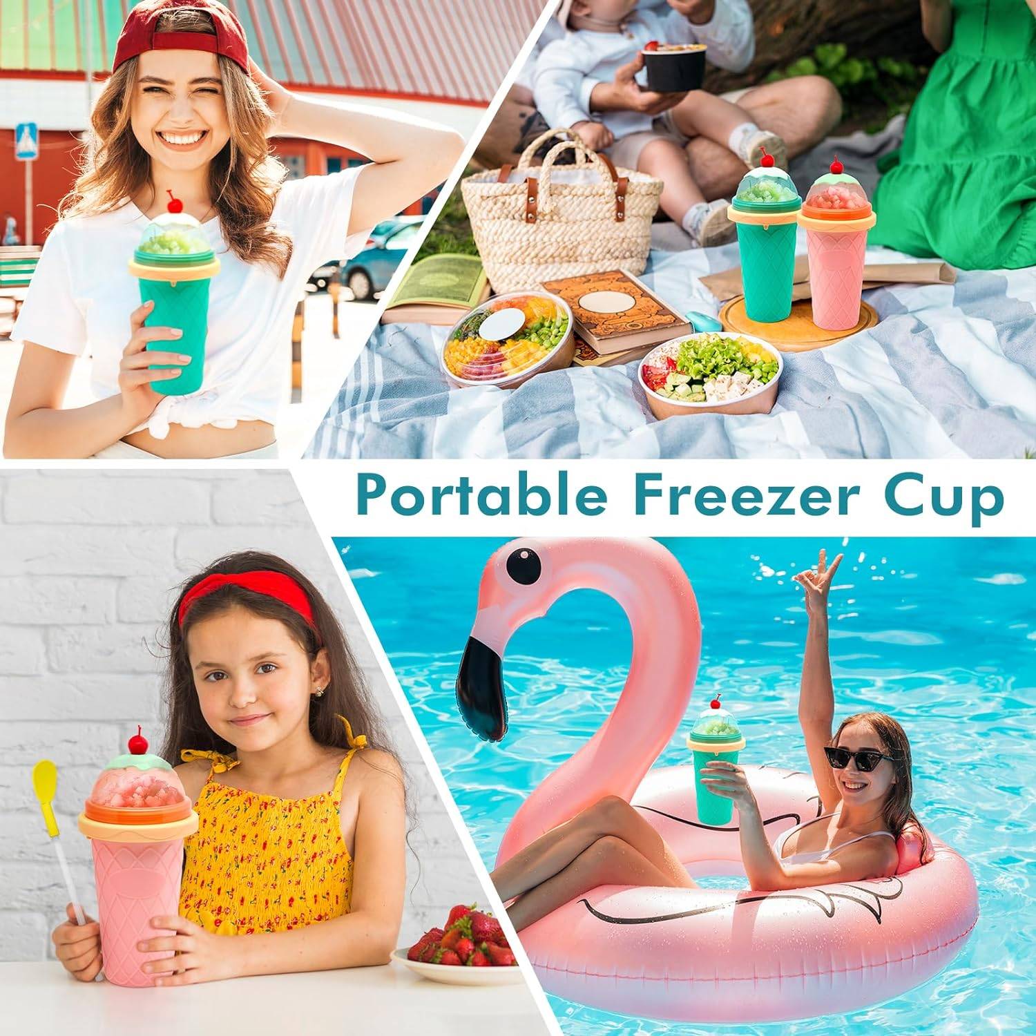 12.5Oz Smoothie Cups With Lids And Straws 3