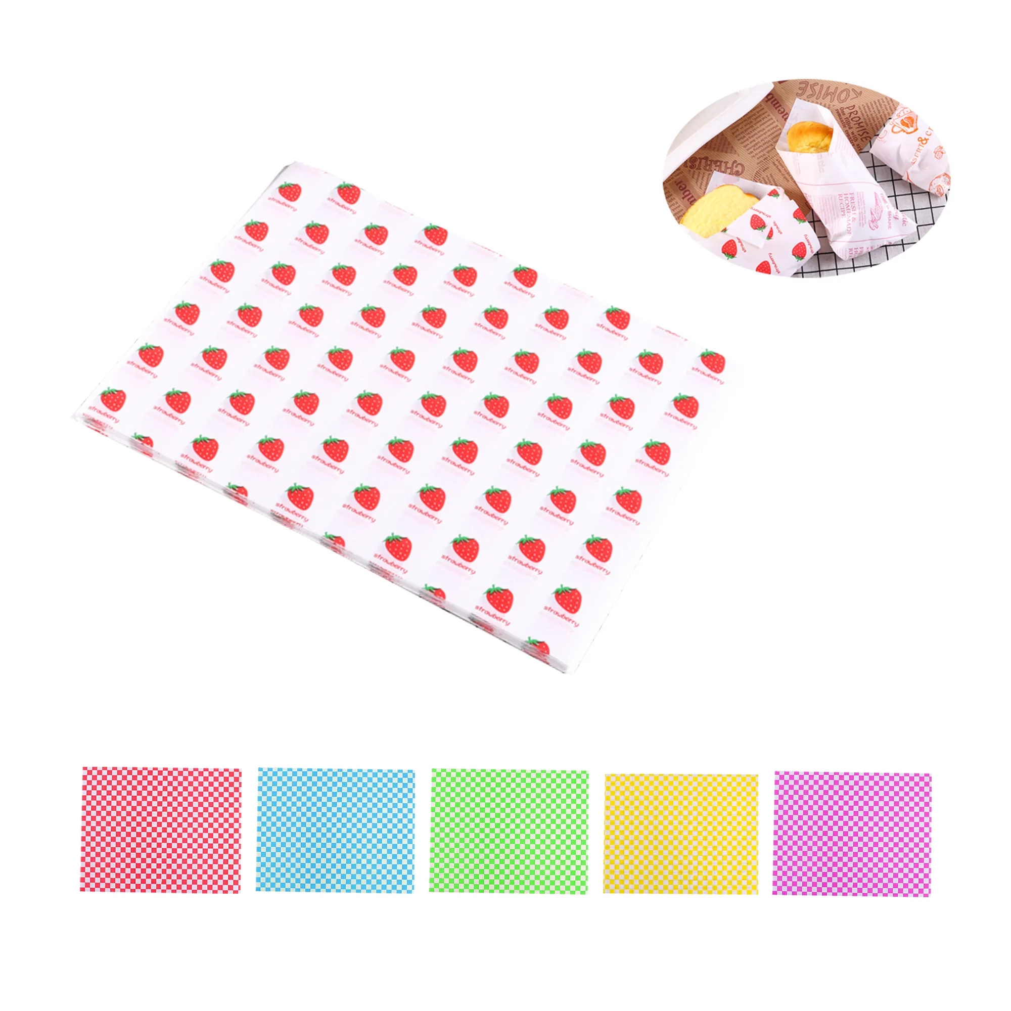 12 inch Custom Food Wrapping Liner Paper 2