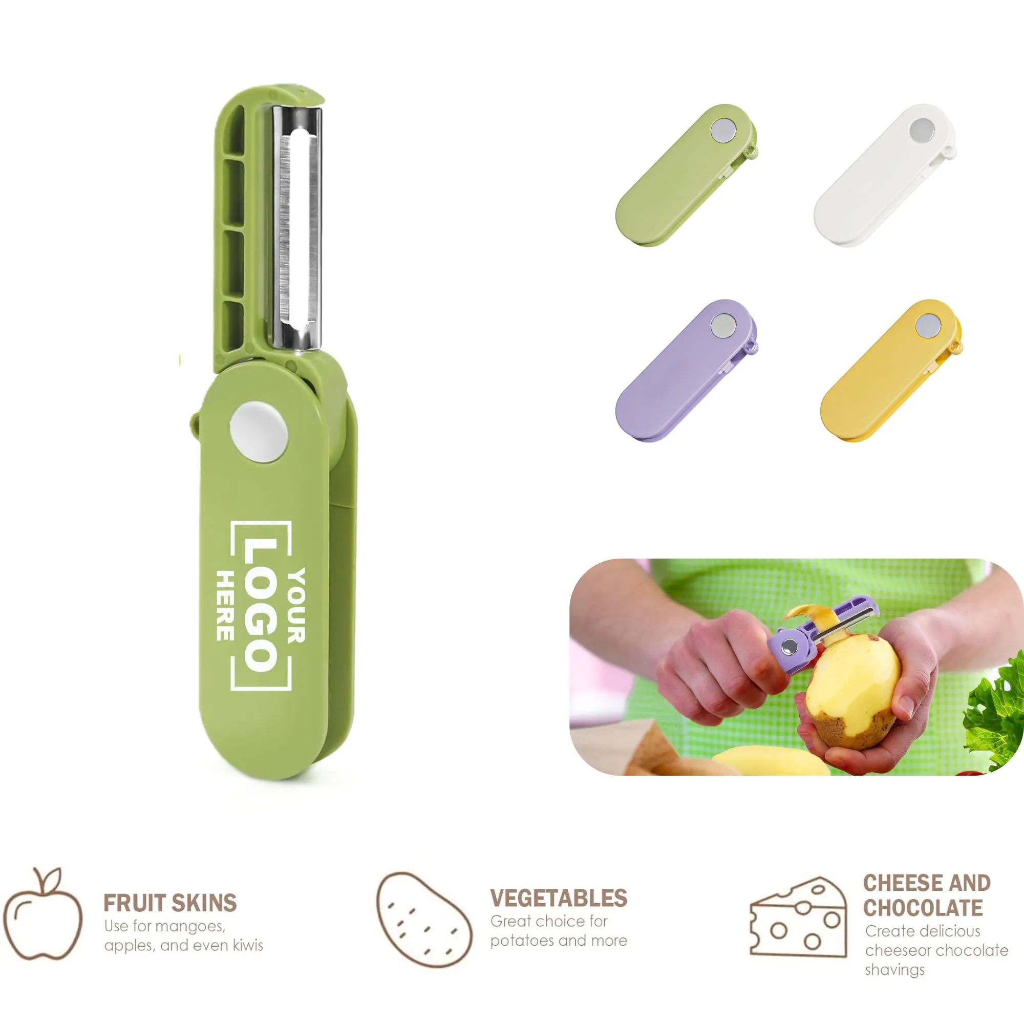Folding Portable Stainless Steel Paring Knife Free Shipping