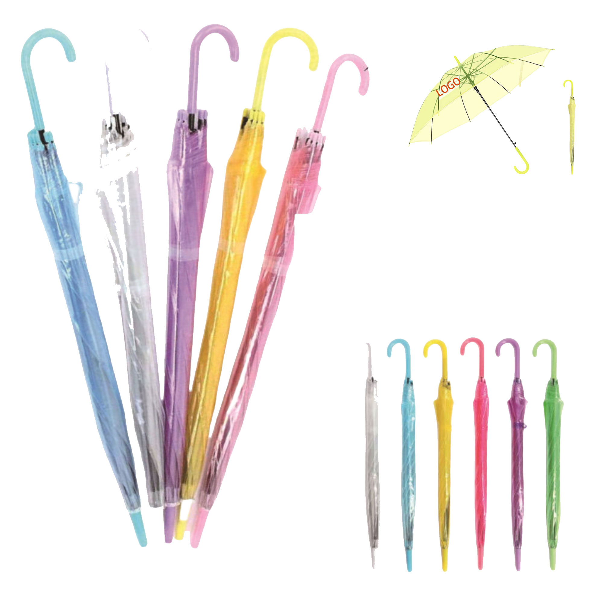 Portable Transparent Folding Umbrella 2